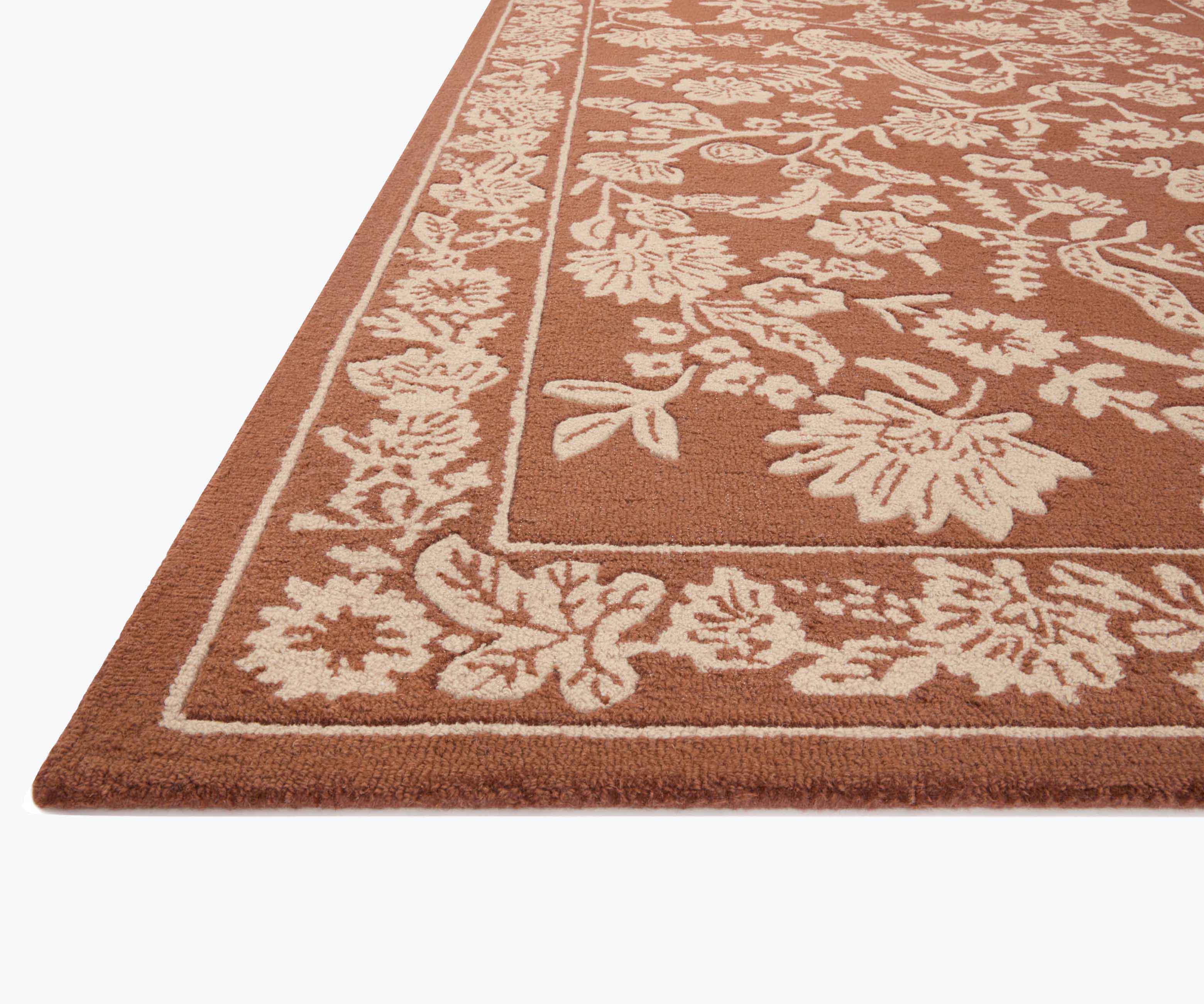 Arboretum Aviary Wool-Hooked Rug - Amber - Image 11