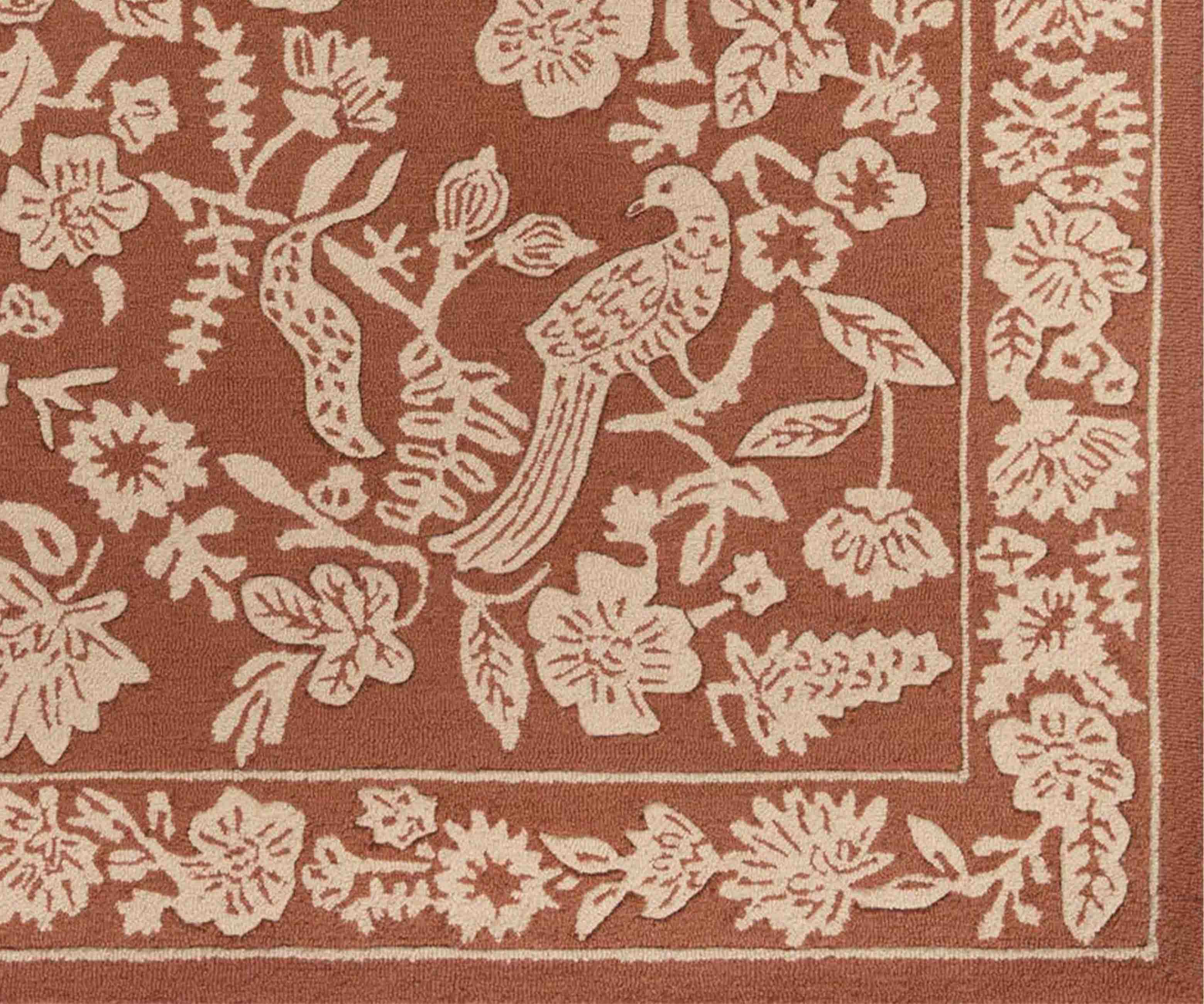 Arboretum Aviary Wool-Hooked Rug - Amber - Image 15