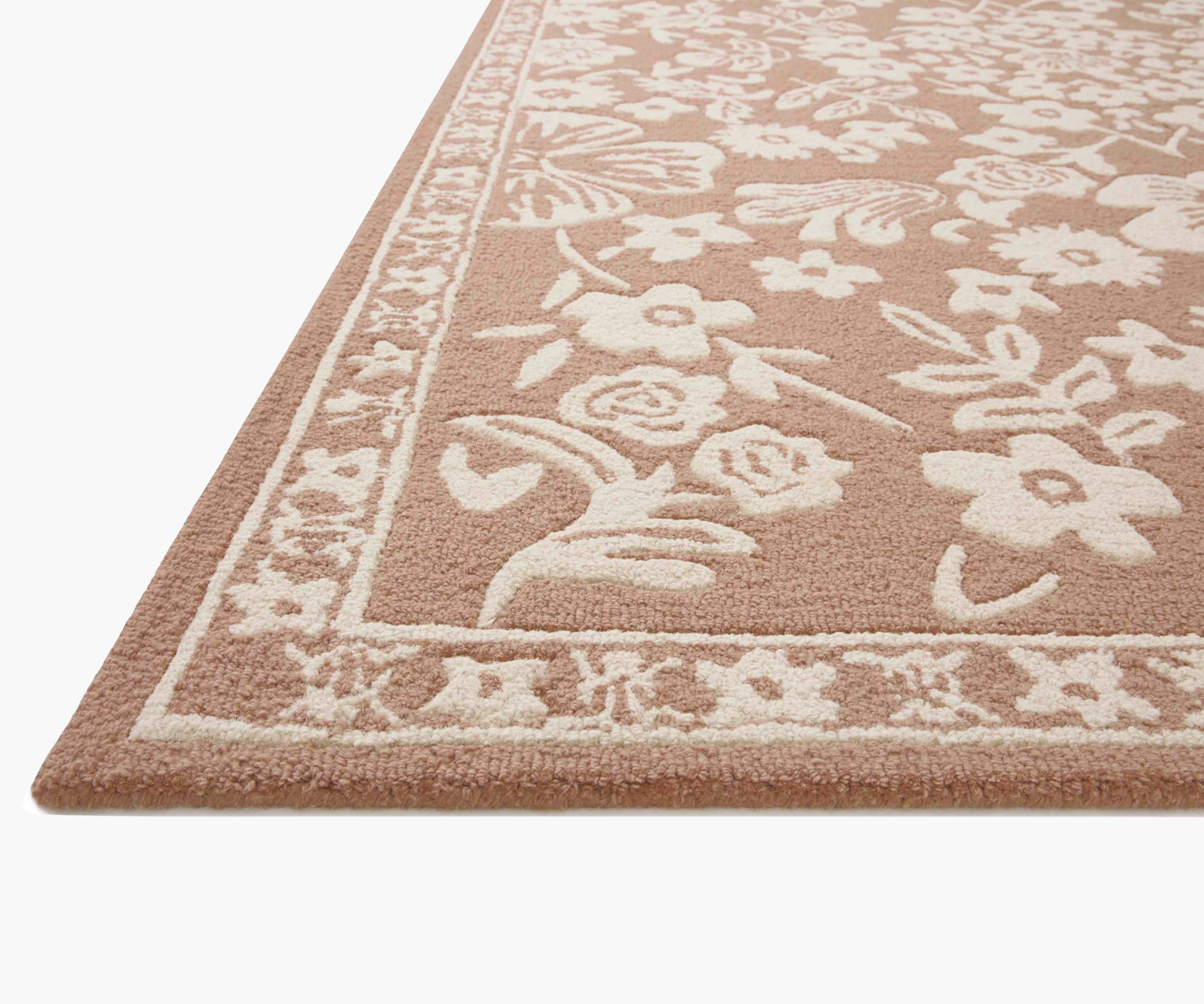 Arboretum Rose Garden Wool-Hooked Rug - Rust - Image 5