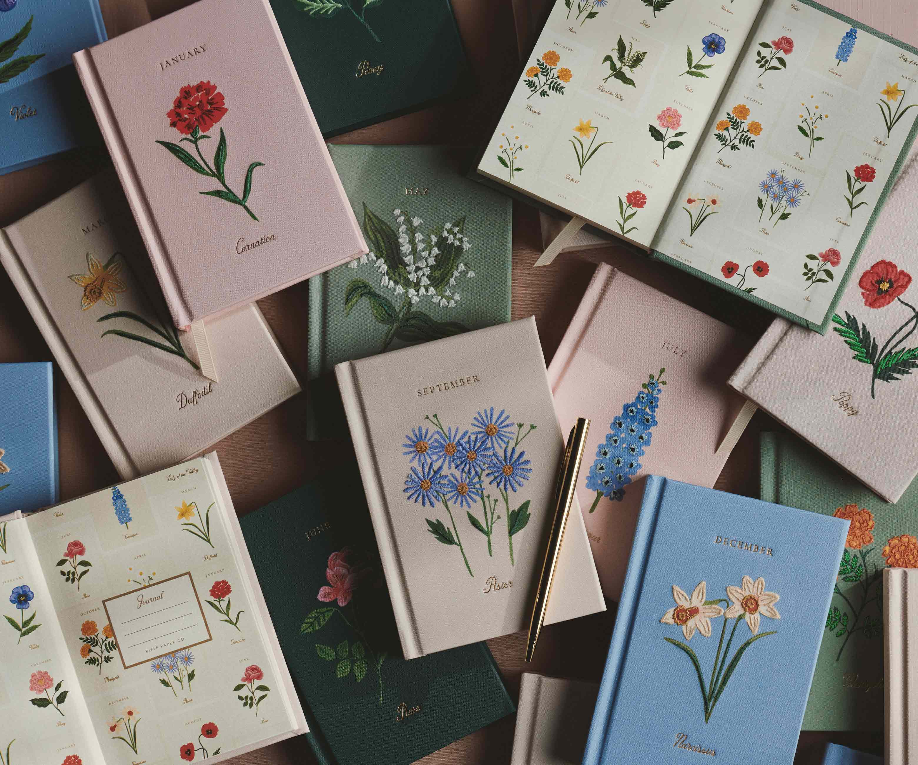 Birth Month Mini Embroidered Journal - March - Image 6