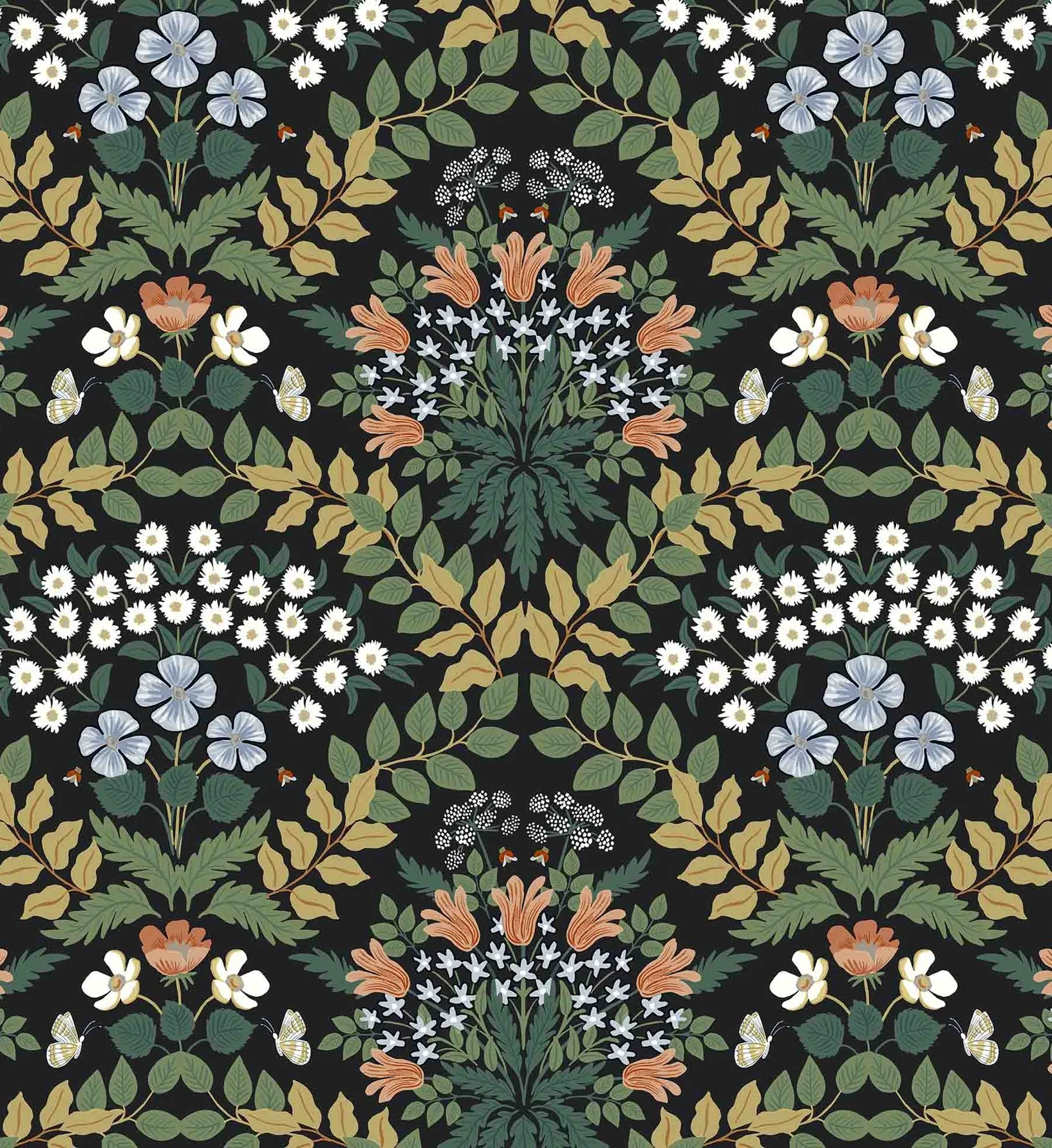 Bramble Wallpaper - Black - Image 2