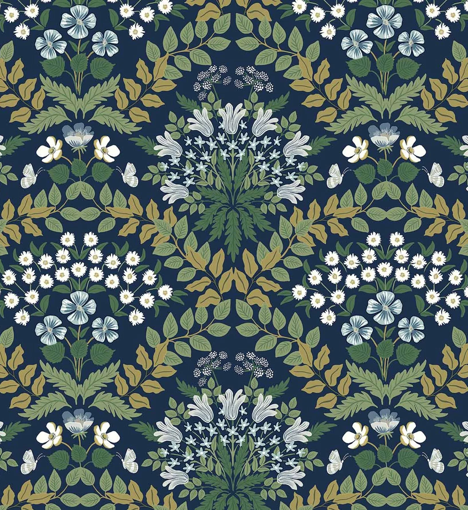 Bramble Wallpaper - Navy - Image 2