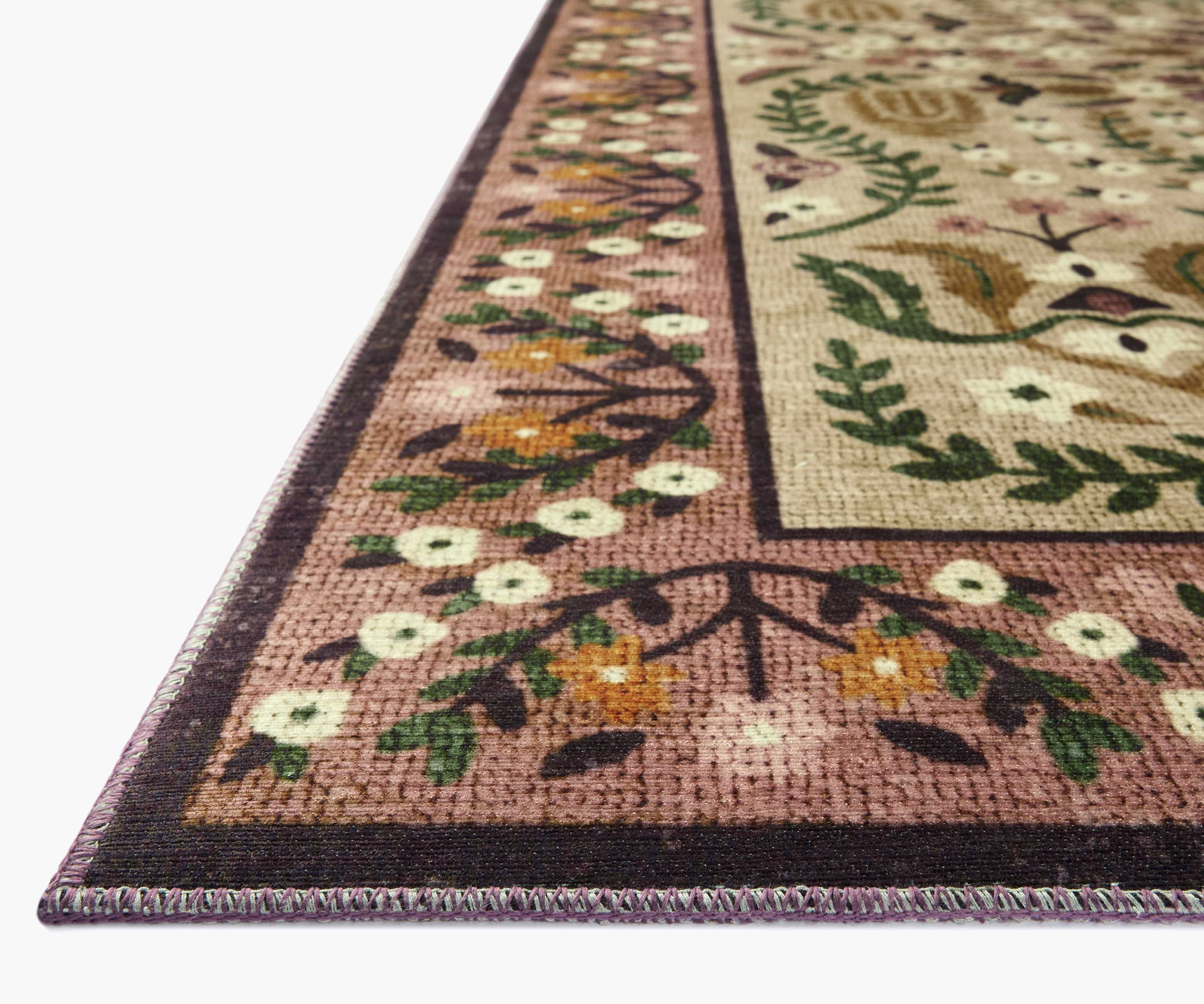 Canopy Edie Printed Rug - Aubergine - Image 3