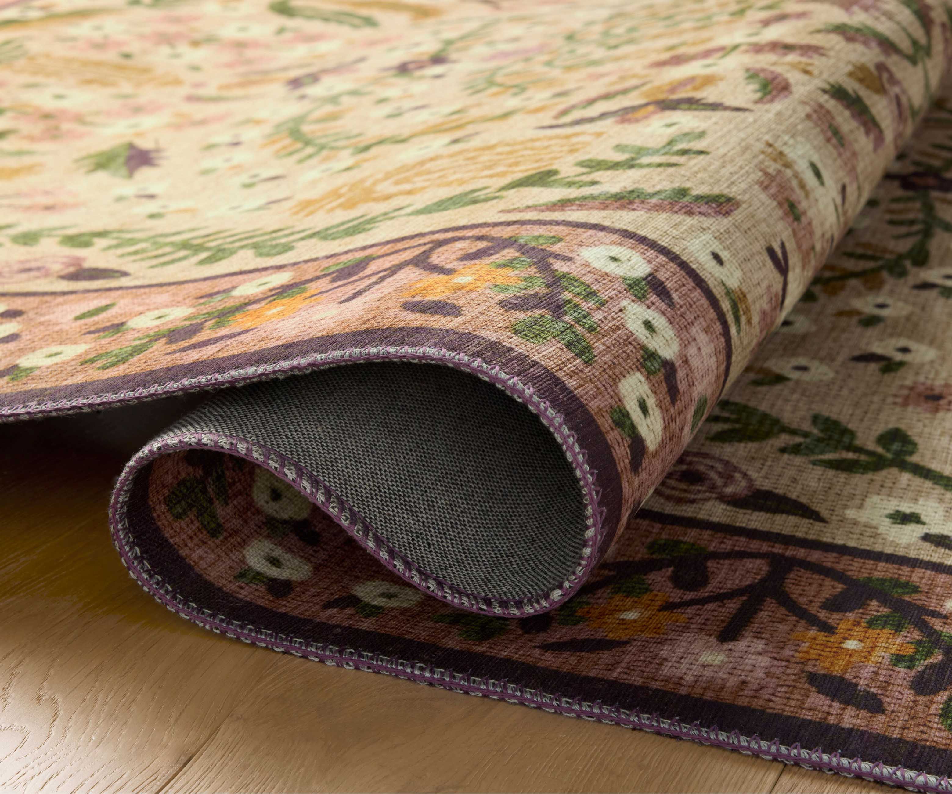 Canopy Edie Printed Rug - Aubergine - Image 5