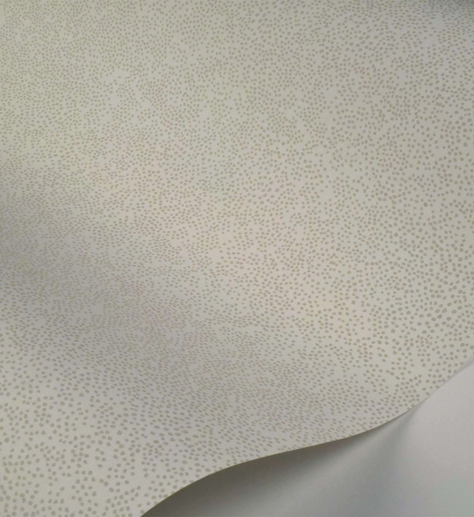 Champagne Dots Wallpaper - Linen & White - Image 3