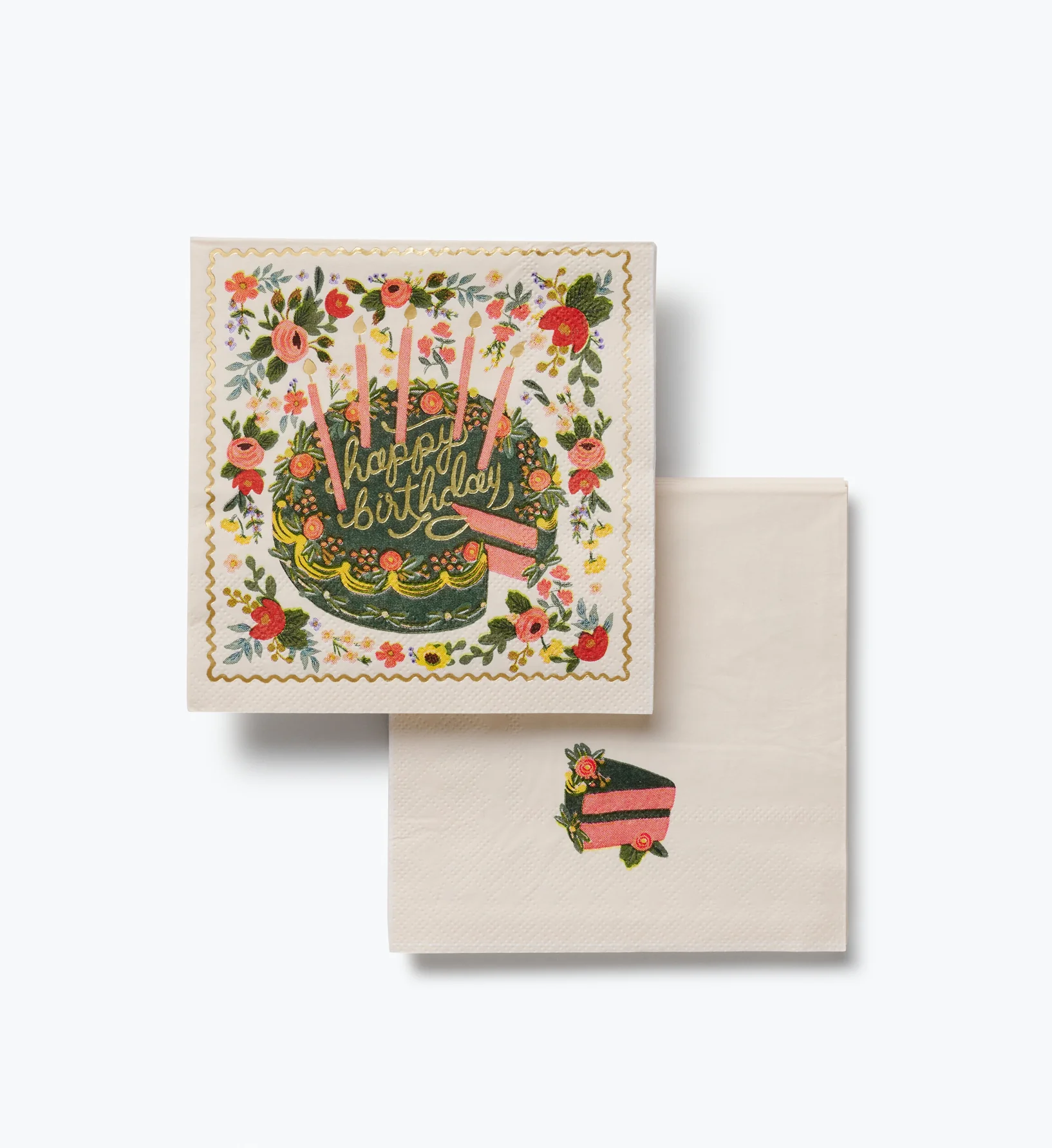 Cocktail Napkins - Floral Cake - Image 4