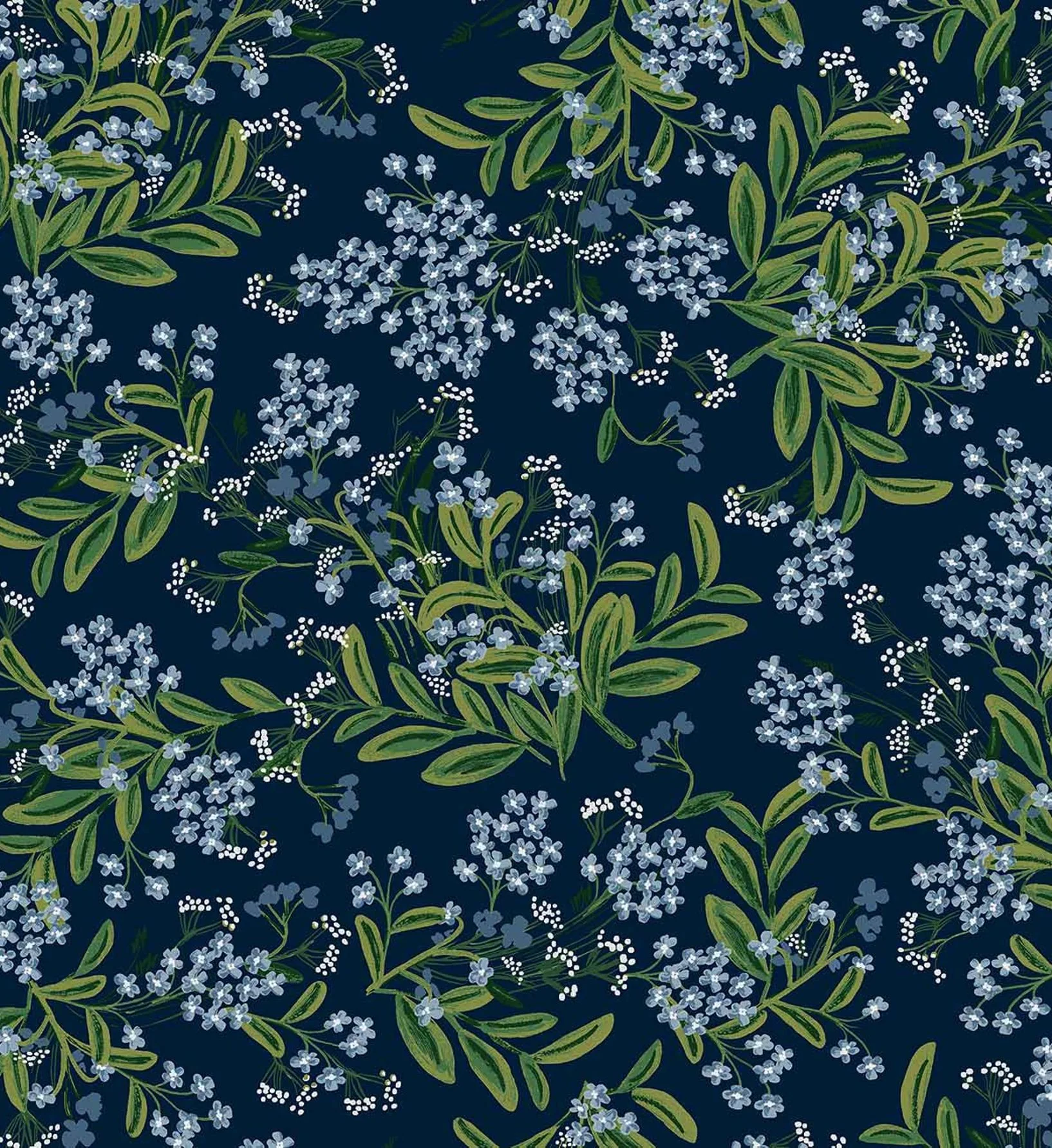Cornflower Wallpaper - Navy - Image 2