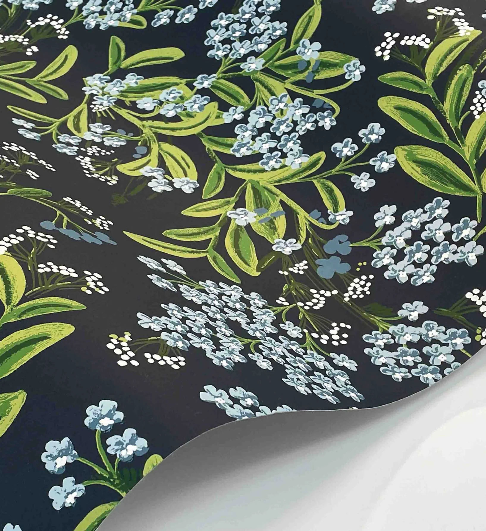 Cornflower Wallpaper - Navy - Image 3