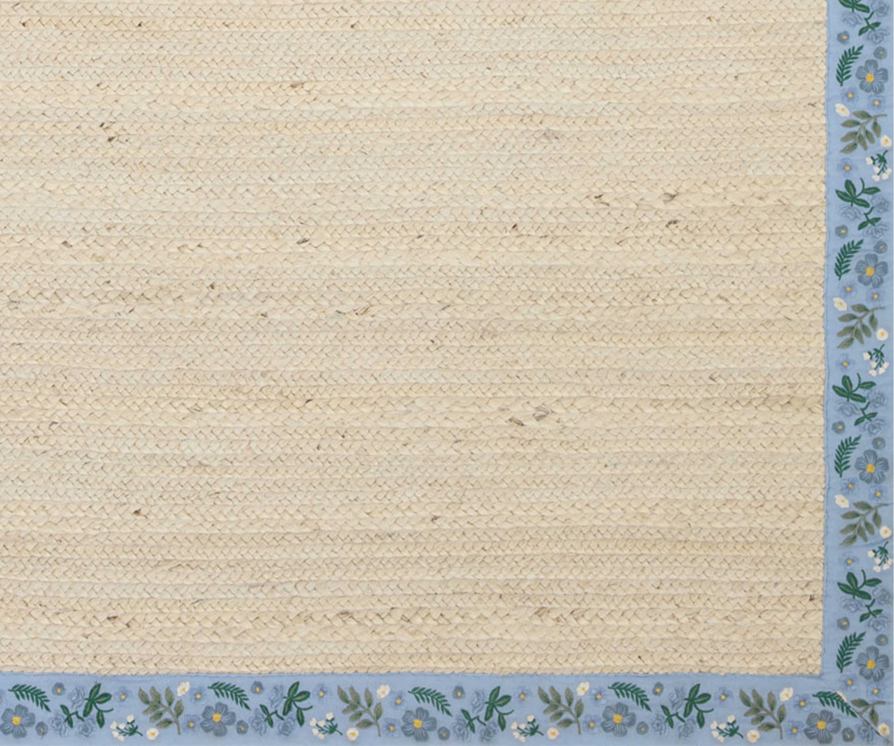 Costa Wildwood Jute Rug - Ivory & French Blue - Image 4