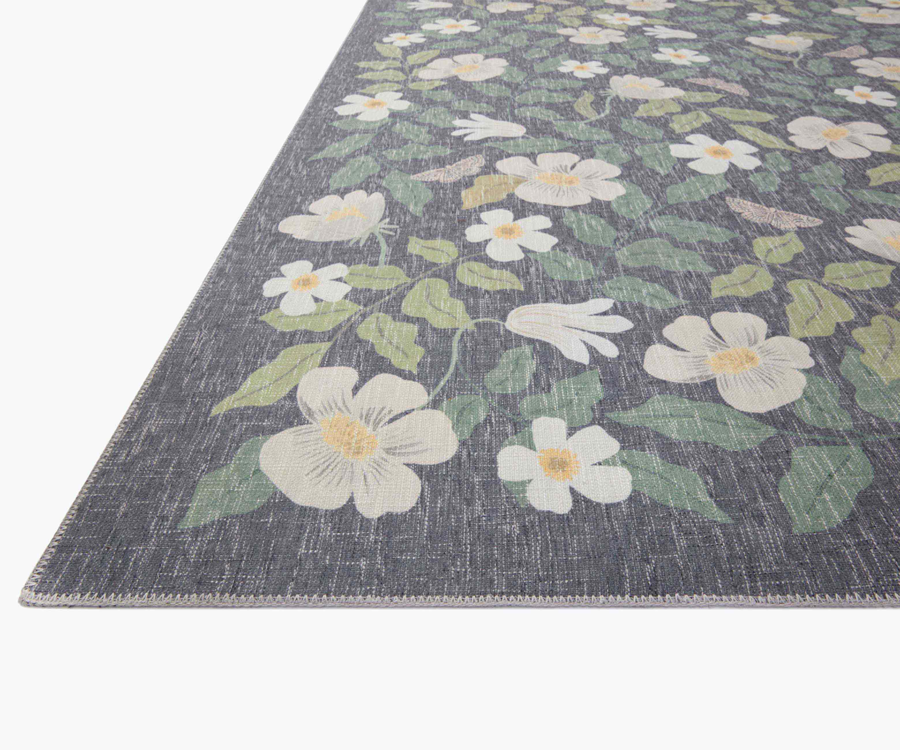 Cotswolds Primrose Power Loomed Rug - Charcoal - Image 4