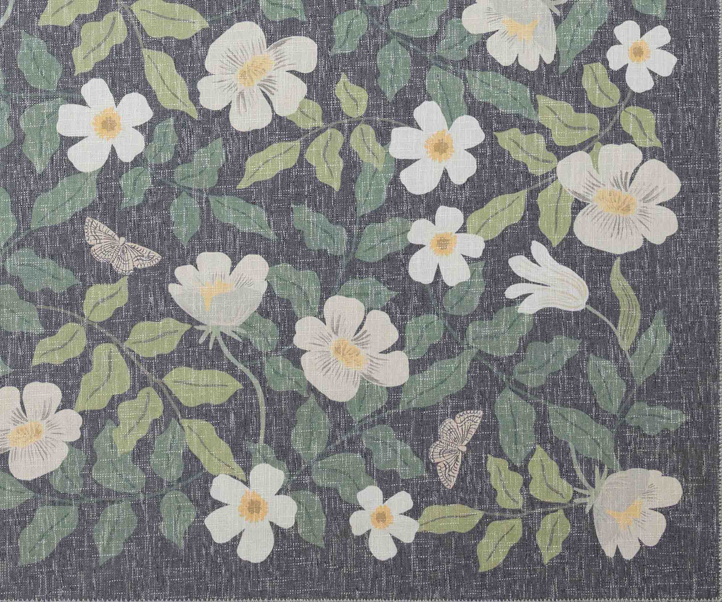 Cotswolds Primrose Power Loomed Rug - Charcoal - Image 5