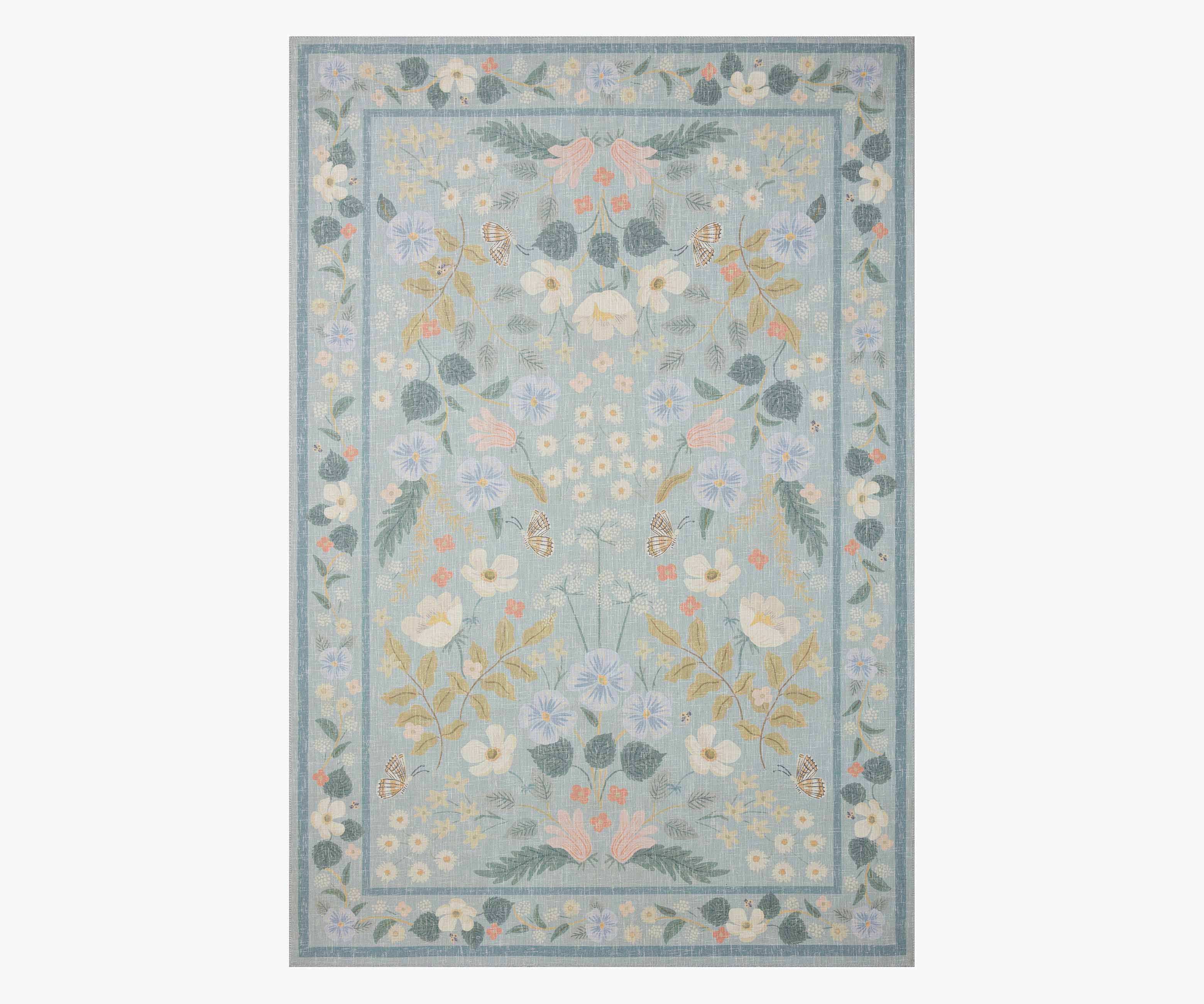 Cotswolds Willow Power Loomed Rug - Sky - Image 4