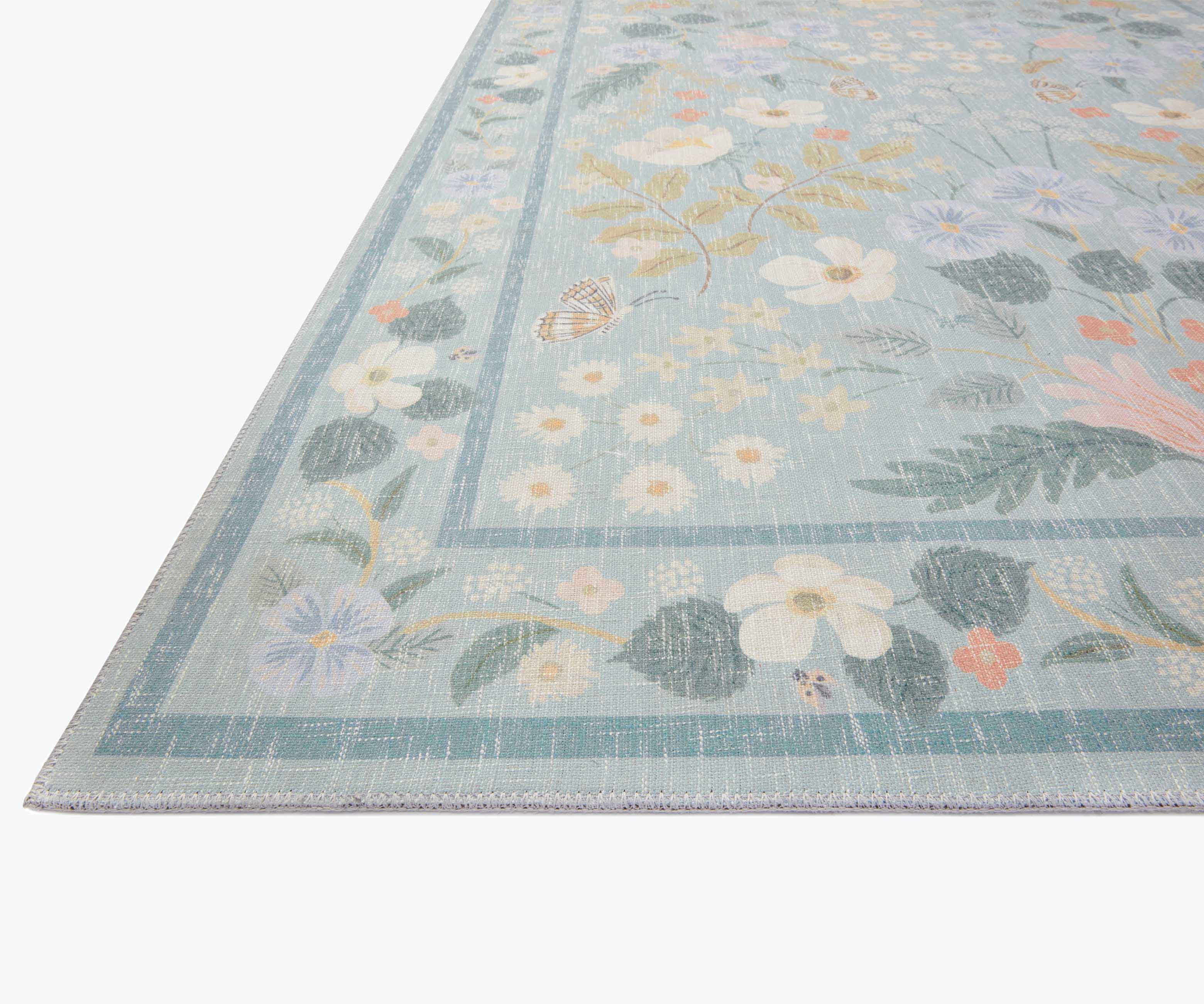 Cotswolds Willow Power Loomed Rug - Sky - Image 8