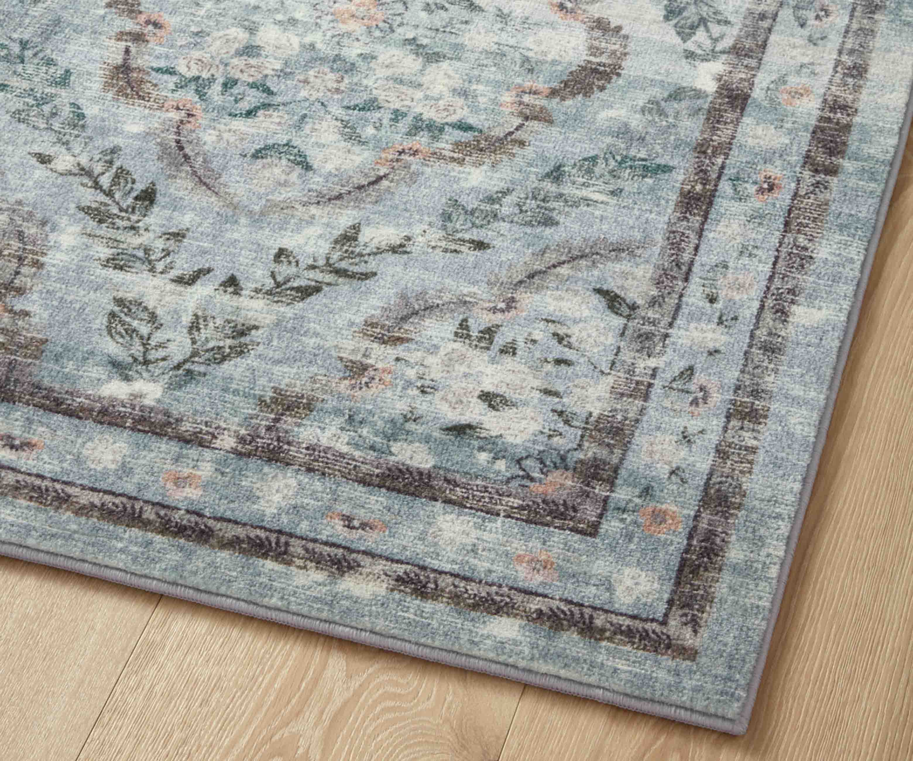 Courtyard Chateau Printed Rug - Blue - Image 14