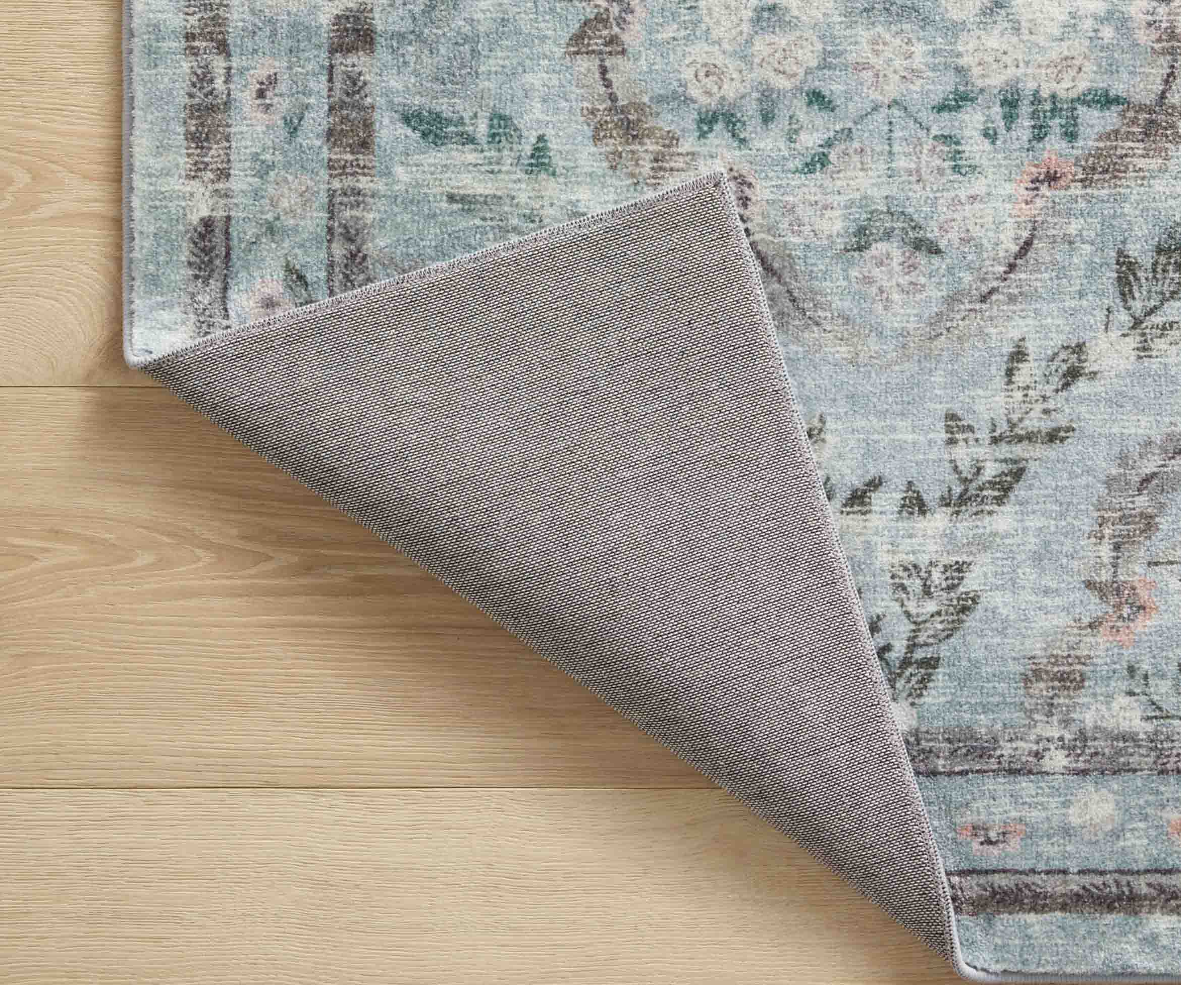 Courtyard Chateau Printed Rug - Blue - Image 6