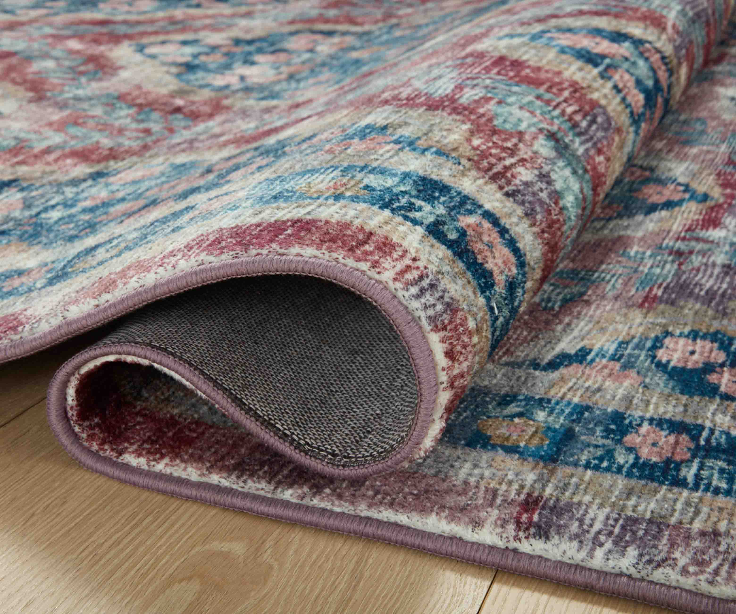 Courtyard Chateau Printed Rug - Red - Image 6