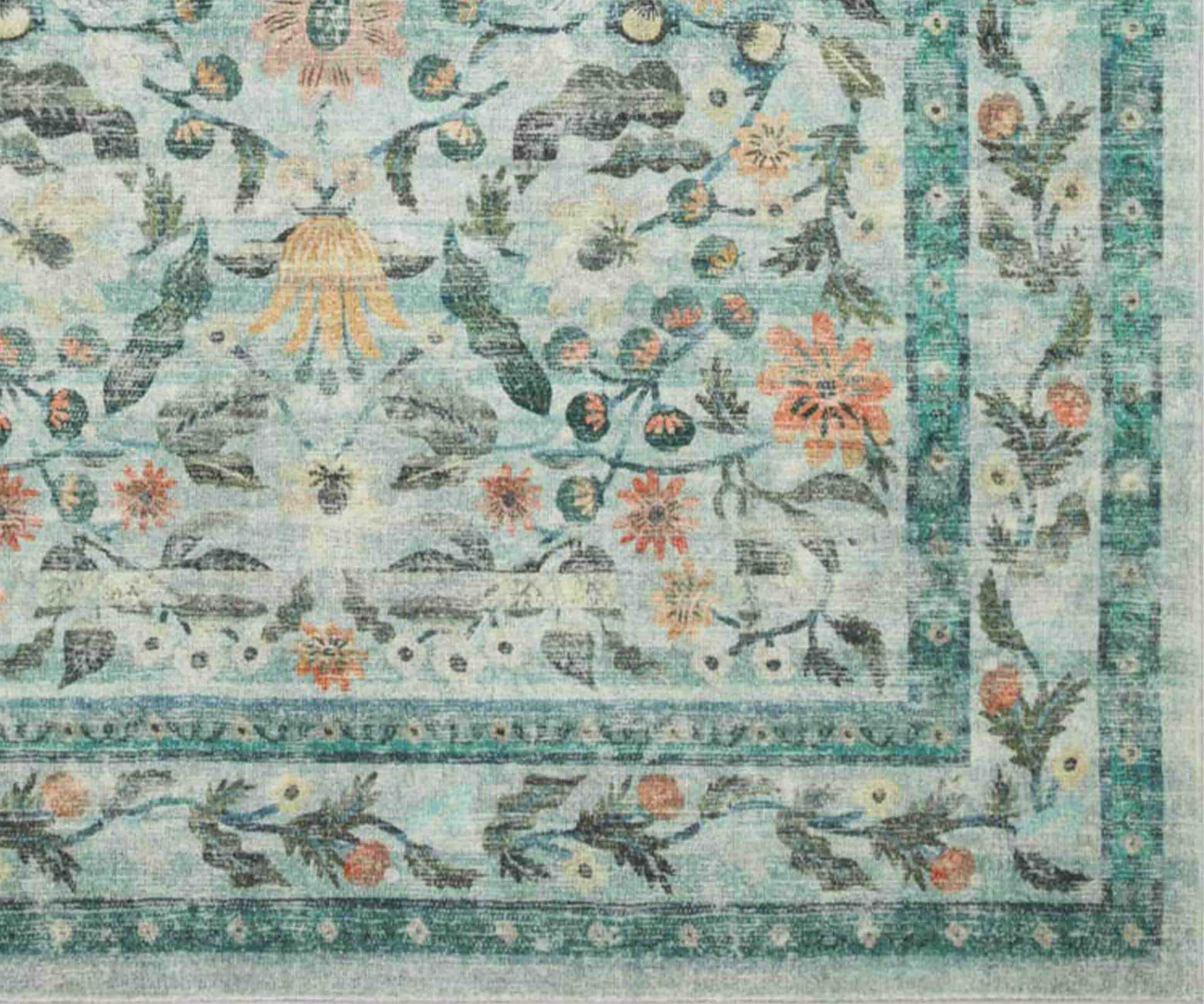 Courtyard Eve Printed Rug - Sage - Image 10