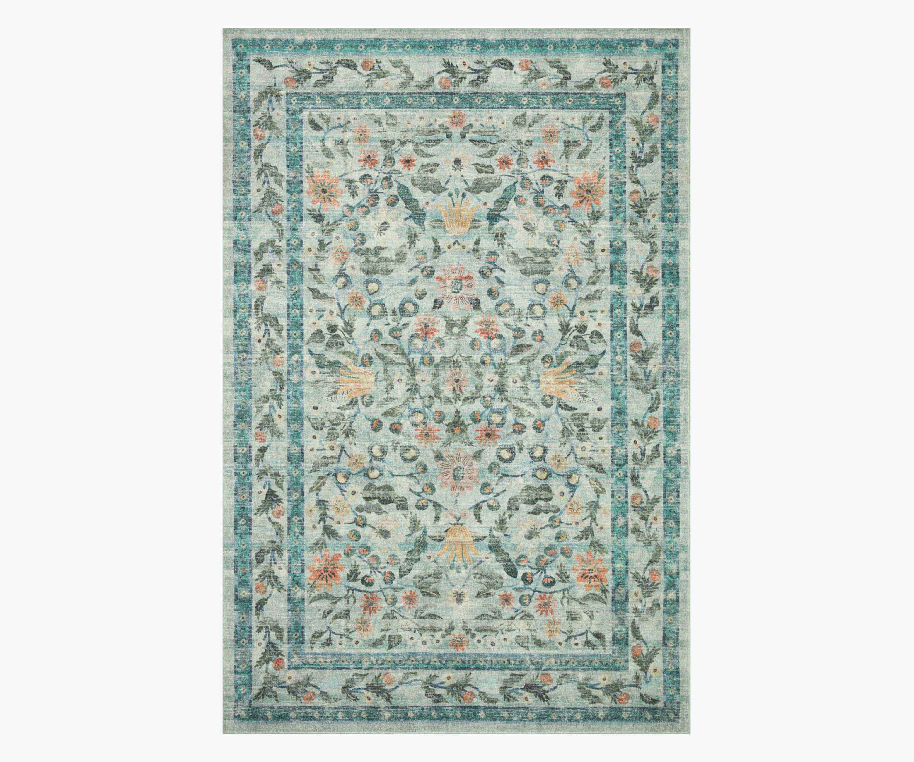 Courtyard Eve Printed Rug - Sage - Image 8