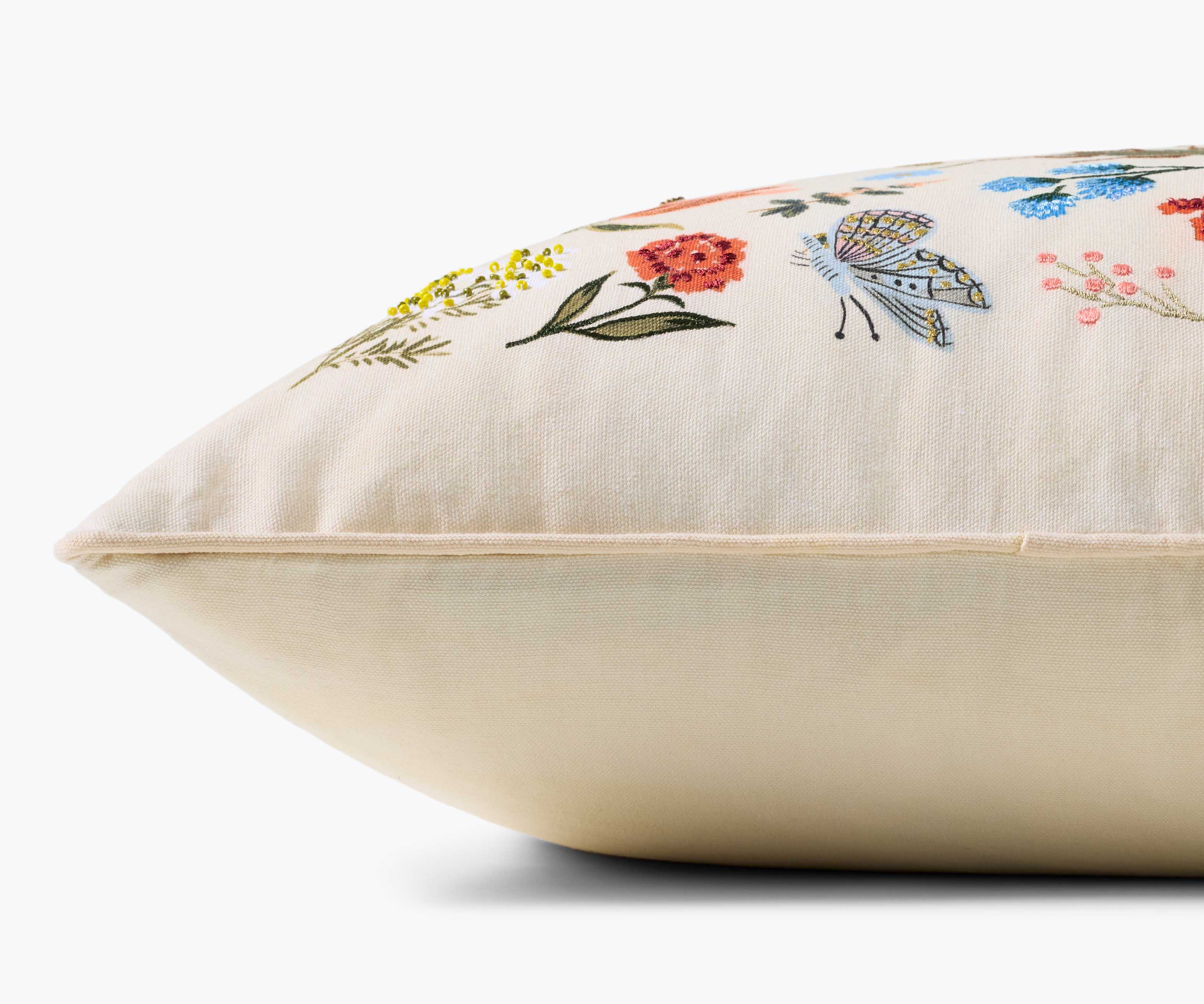 Curio Garden Embroidered Pillow - White - Image 2