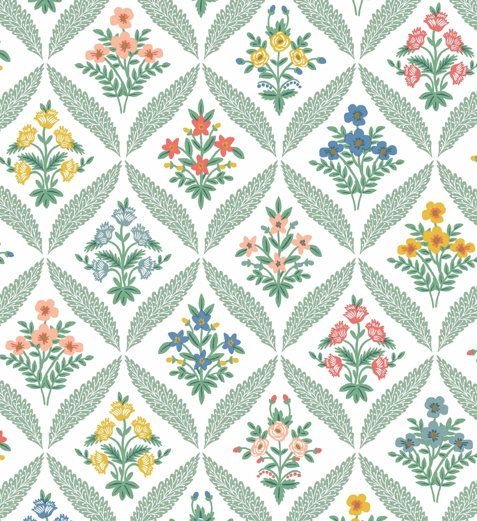 Estee Garden Wallpaper - Sage Multi - Image 2