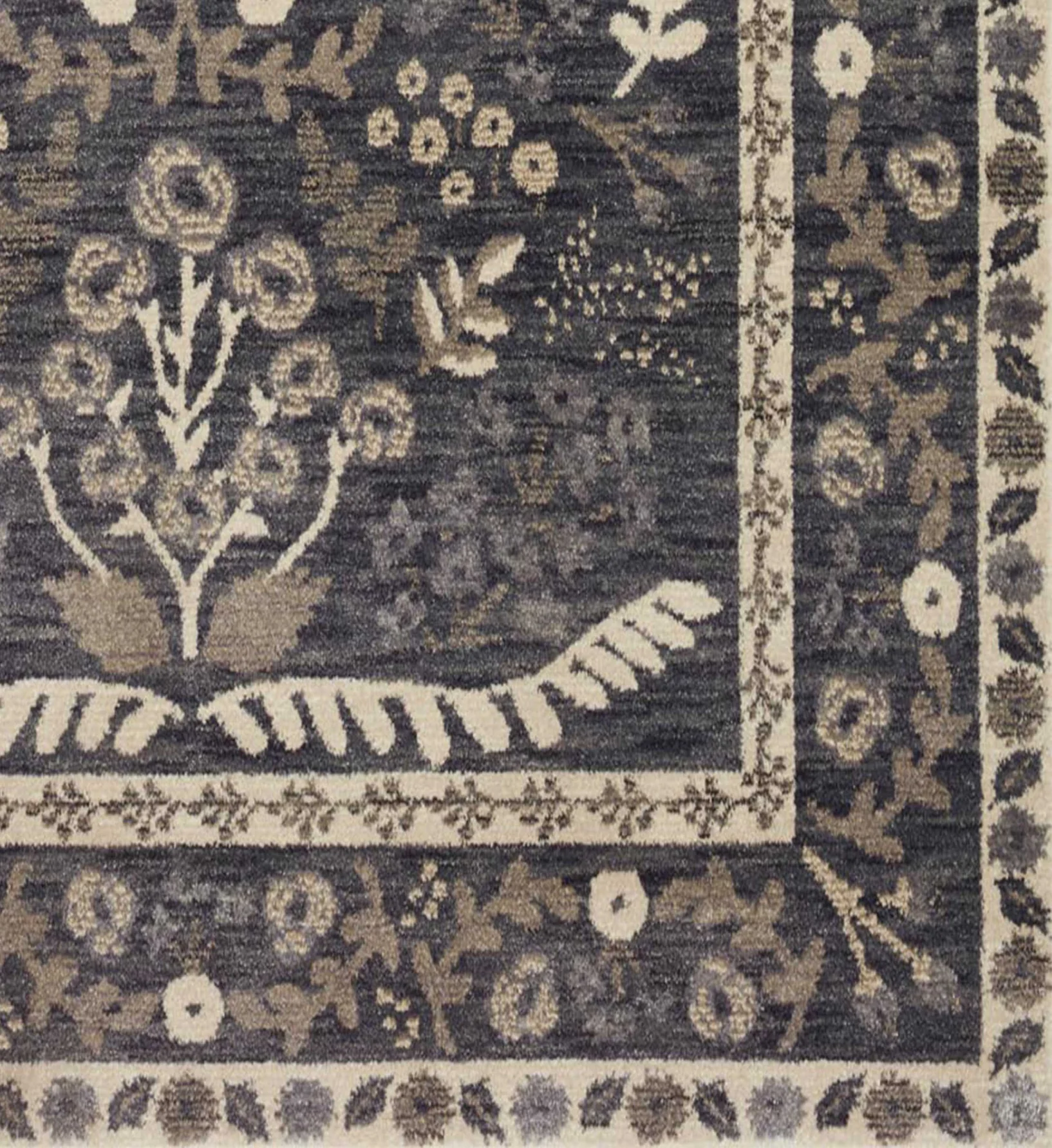 Fiore Florence Power Loomed Rug - Charcoal - Image 3