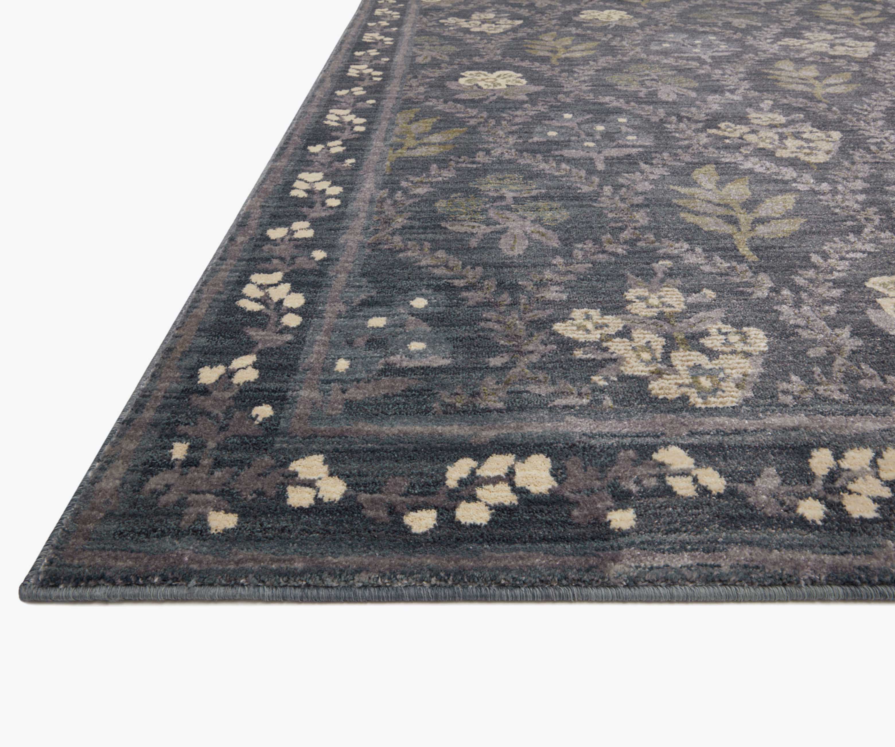 Fiore Hawthorne Power Loomed Rug - Navy - Image 2