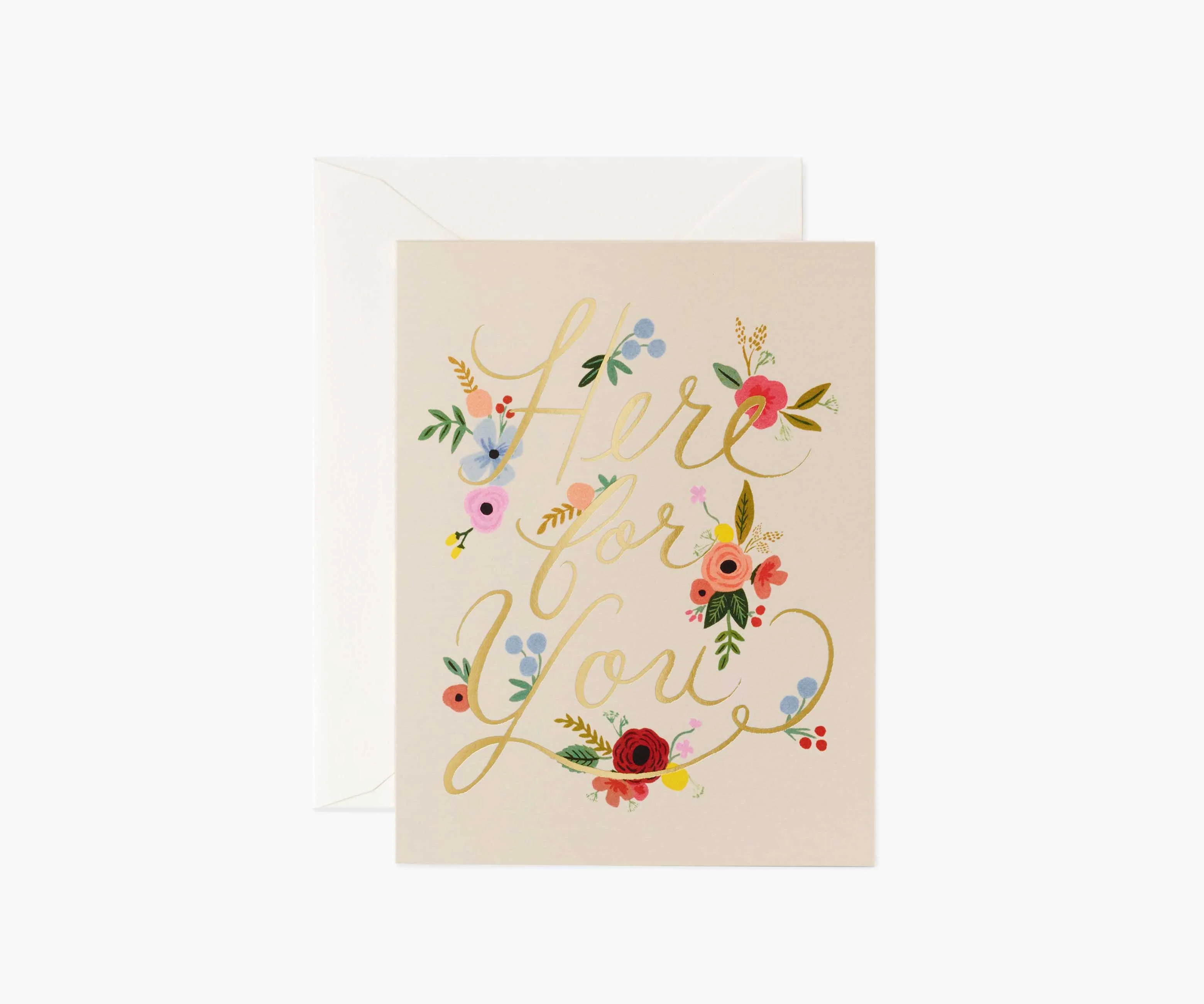 Floral Here for You Greeting Card