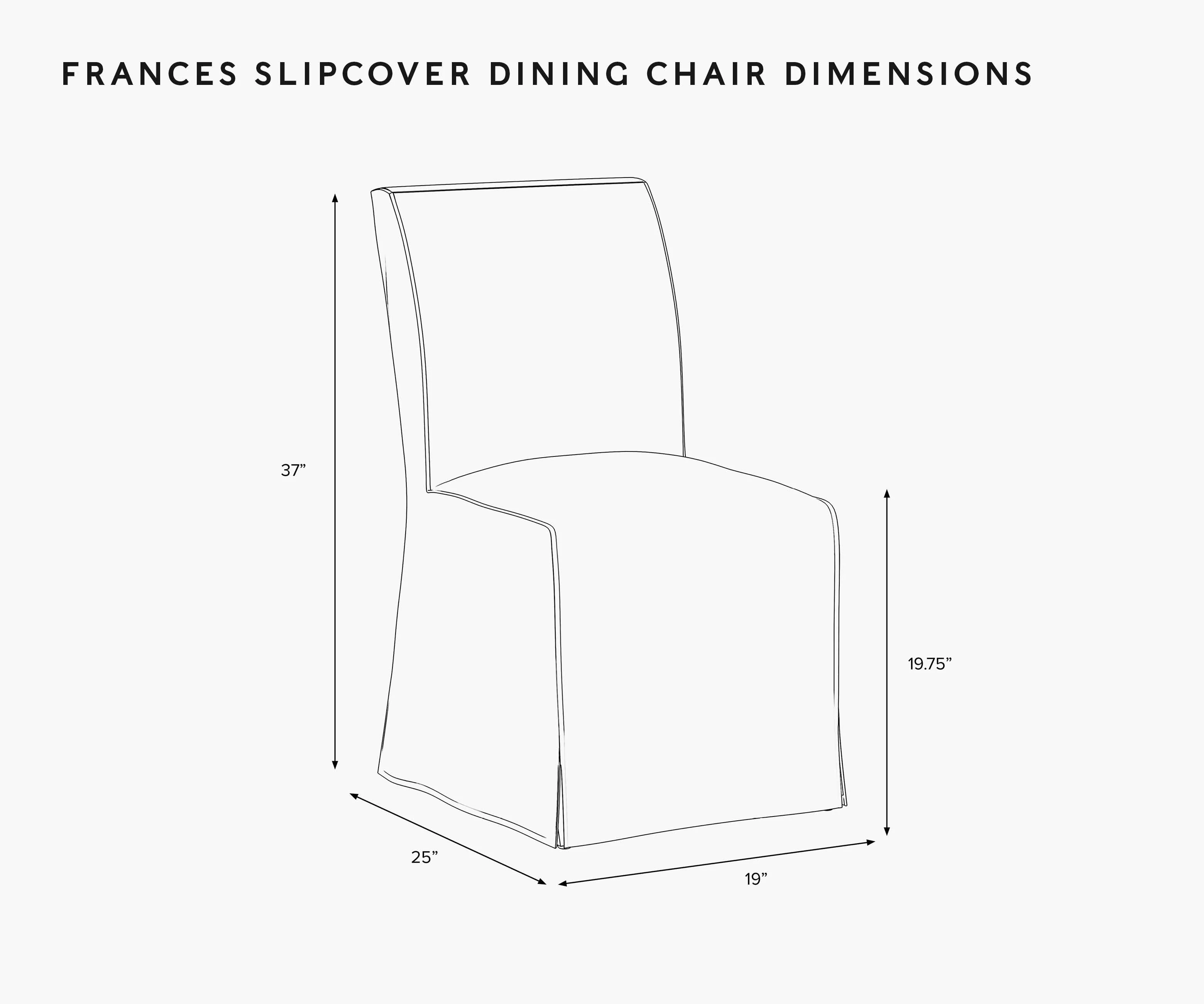 Frances Slipcover Dining Chair - Willowberry - Image 6