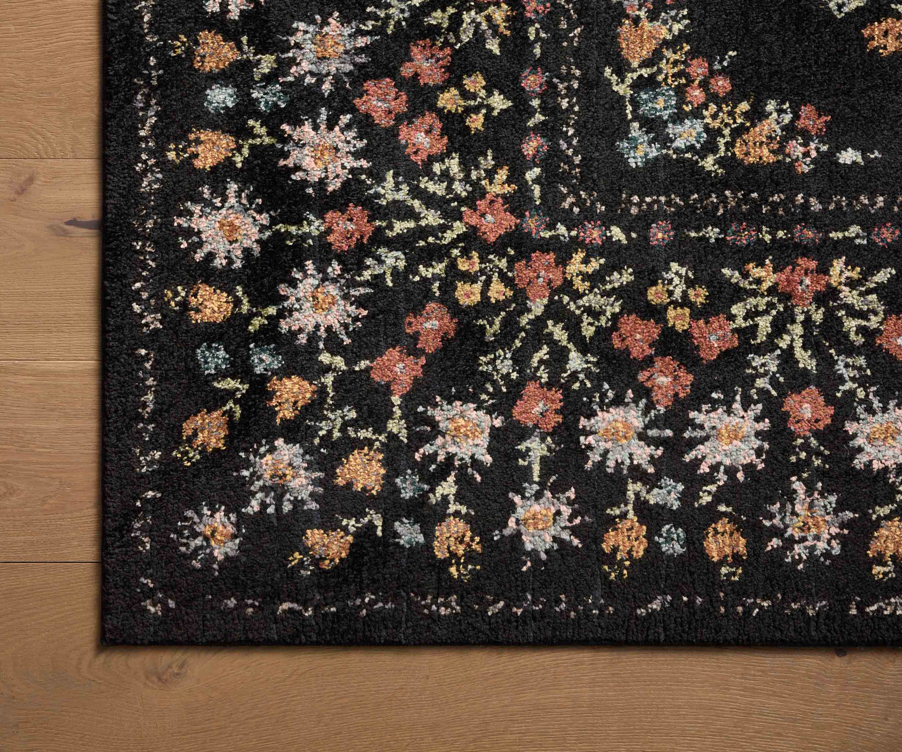 Laurel Eleanor Power Loomed Rug - Black - Image 9