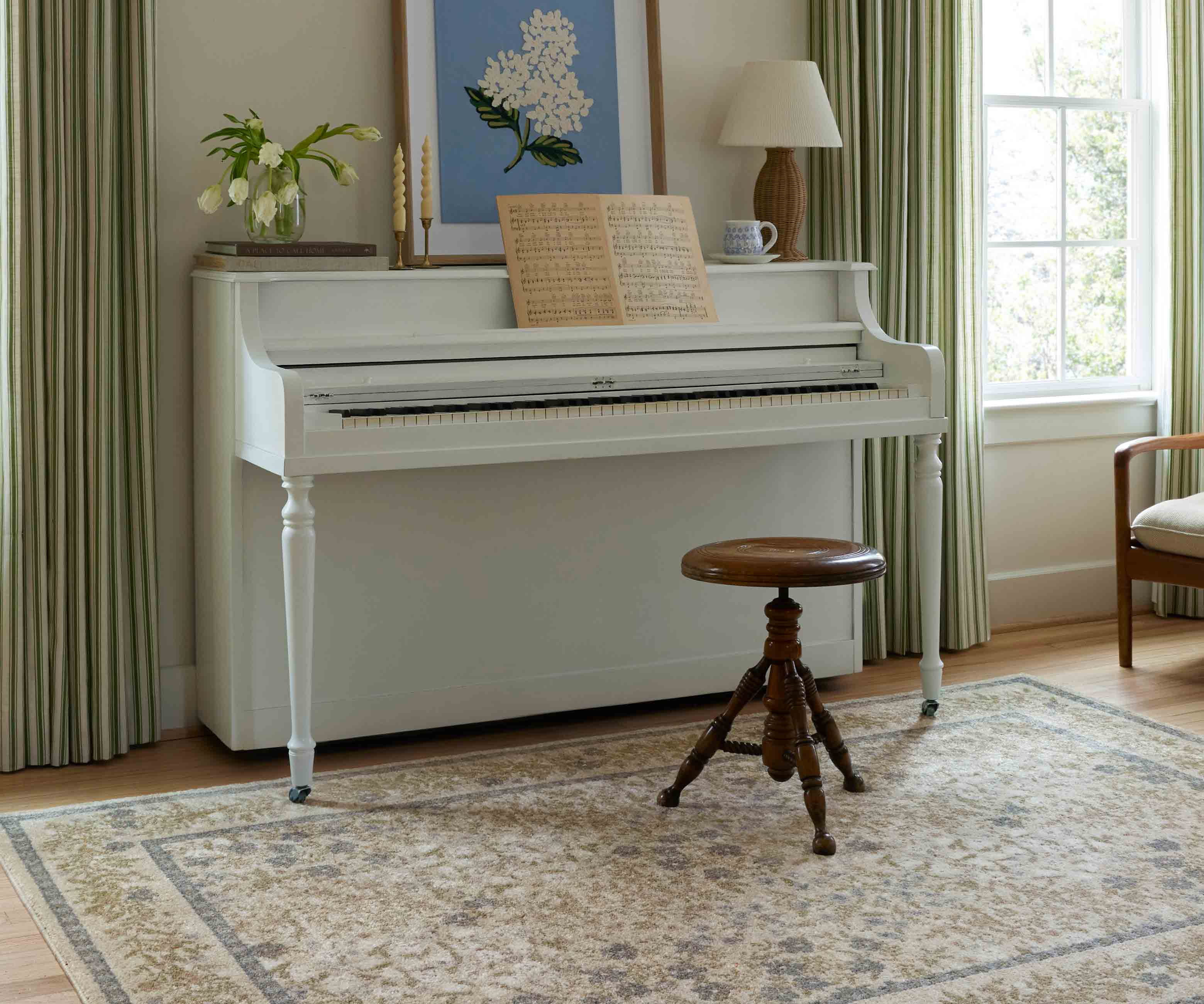 Laurel Wildwood Garden Power Loomed Rug - Cream - Image 2