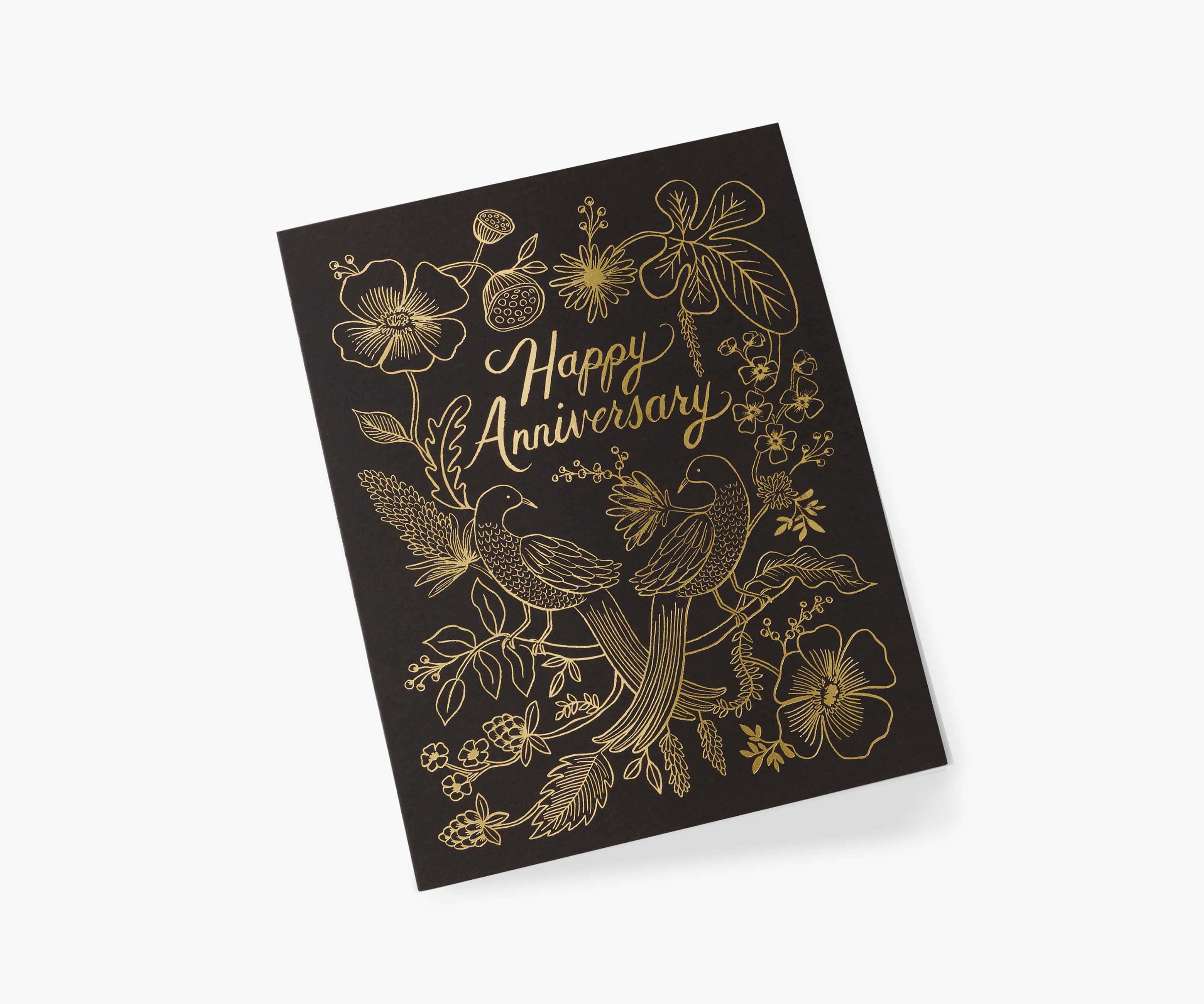 Love Birds Anniversary Greeting Card - Image 2