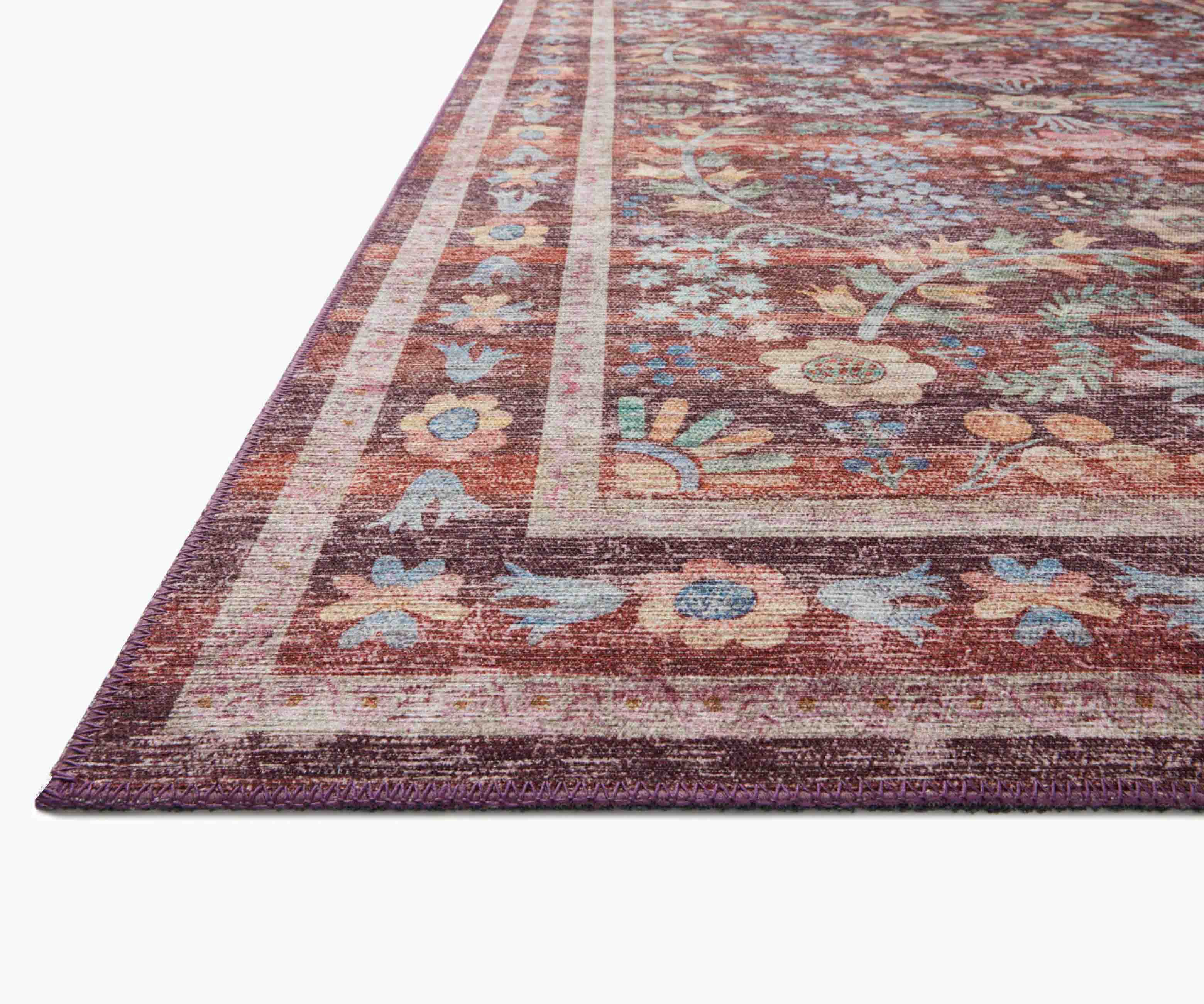 Maison Frances Power Loomed Rug - Burgundy - Image 4