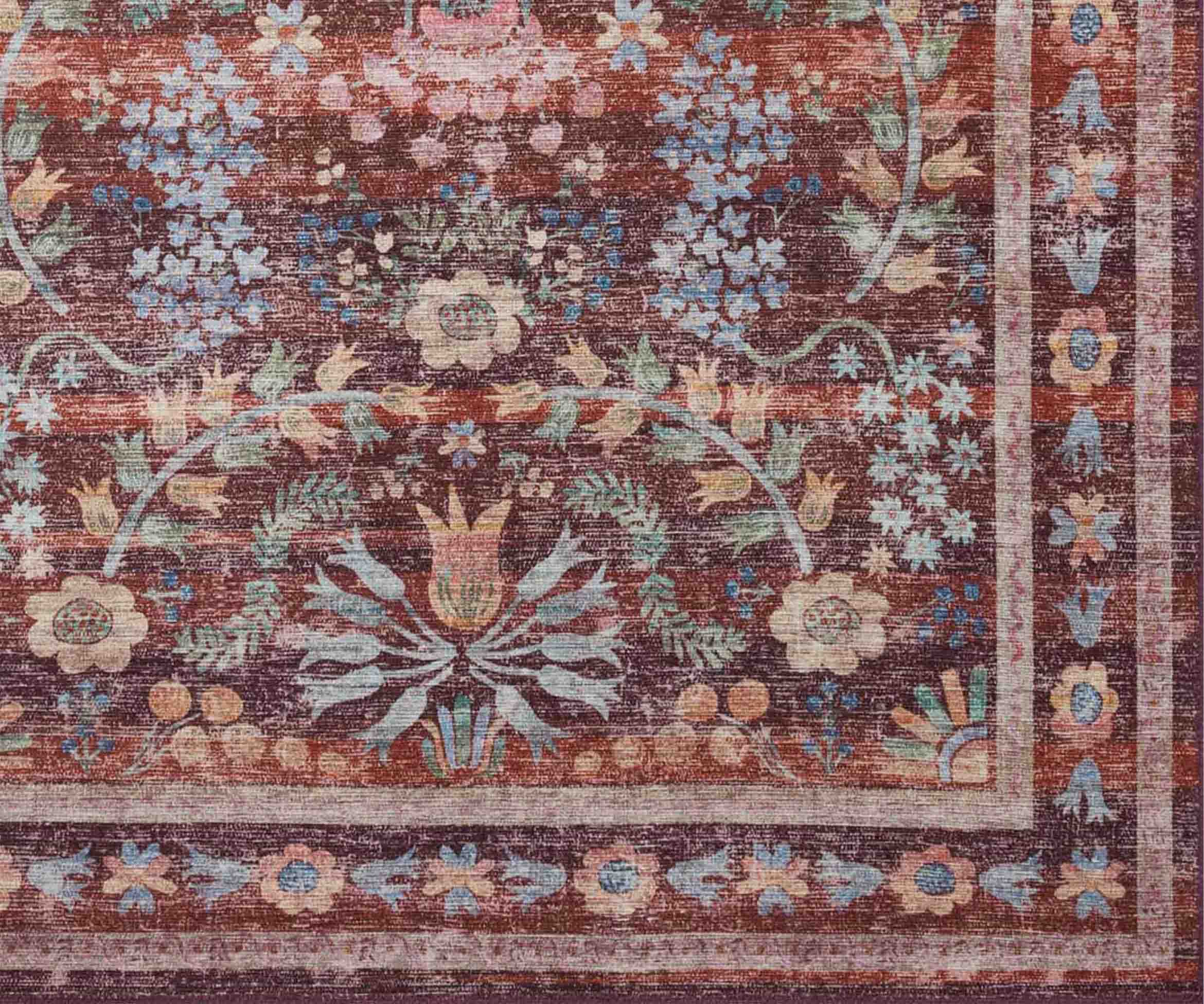Maison Frances Power Loomed Rug - Burgundy - Image 5