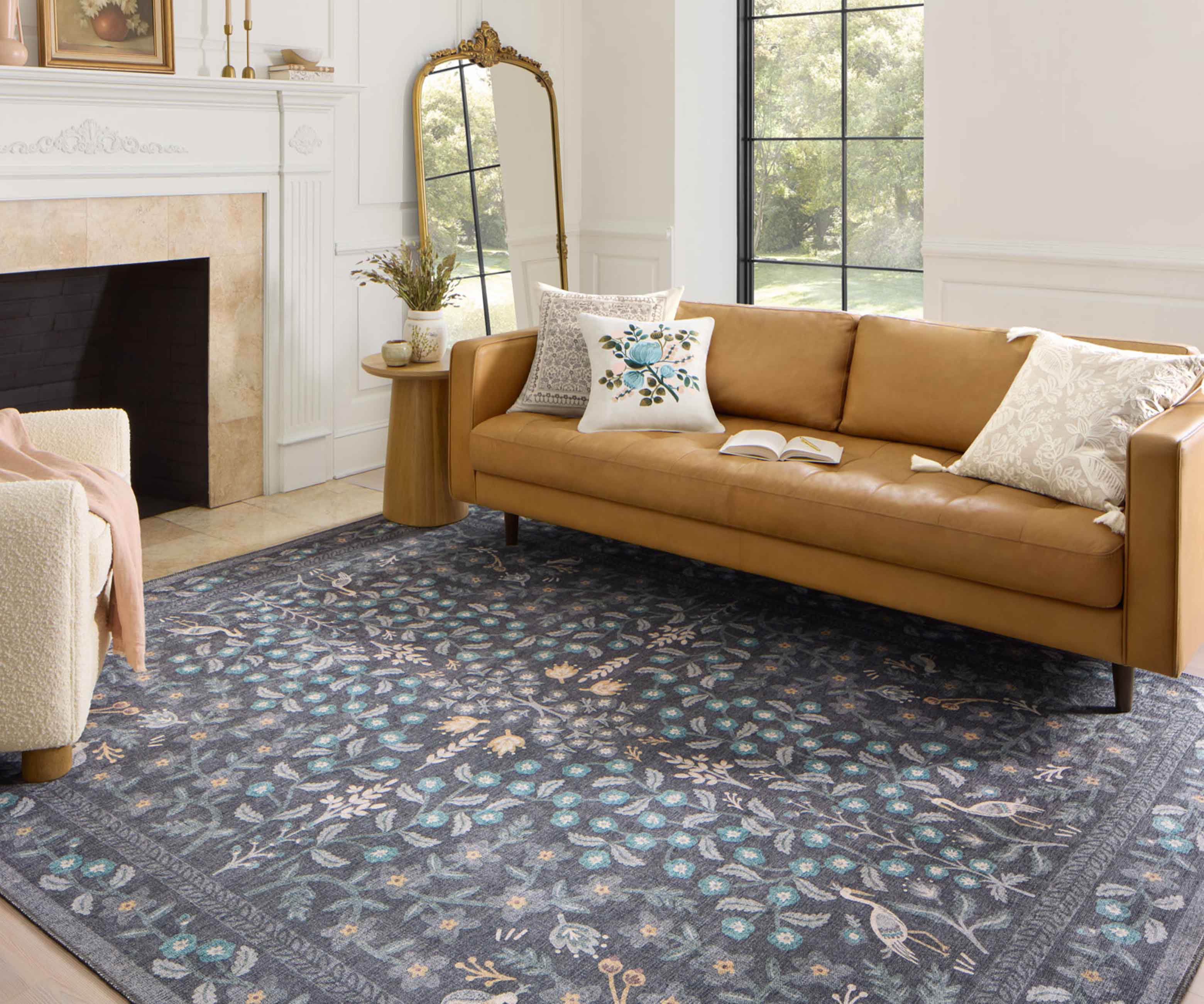 Maison Nightingale Power Loomed Rug - Black - Image 2