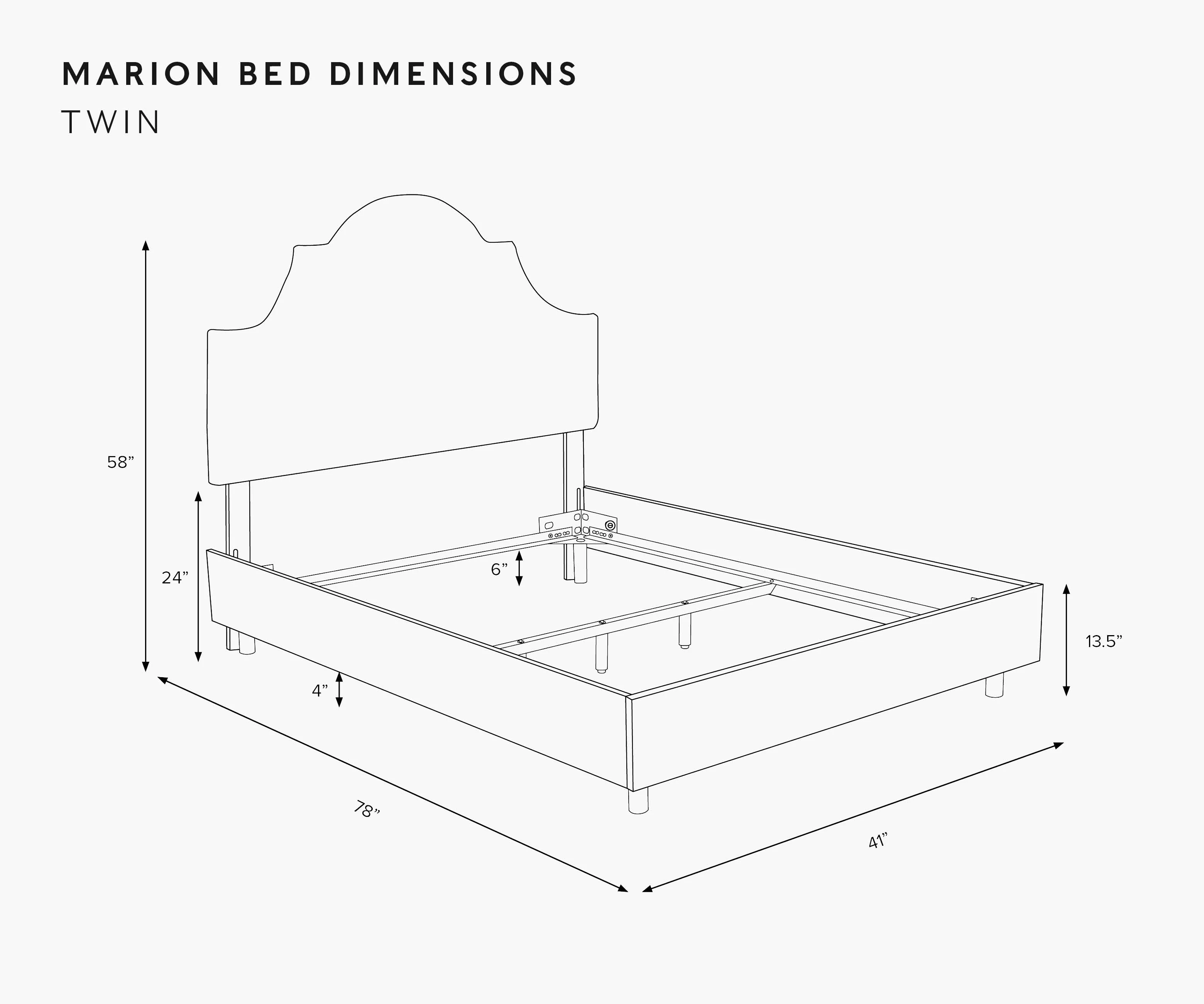 Marion Bed - Pomegranate - Image 6