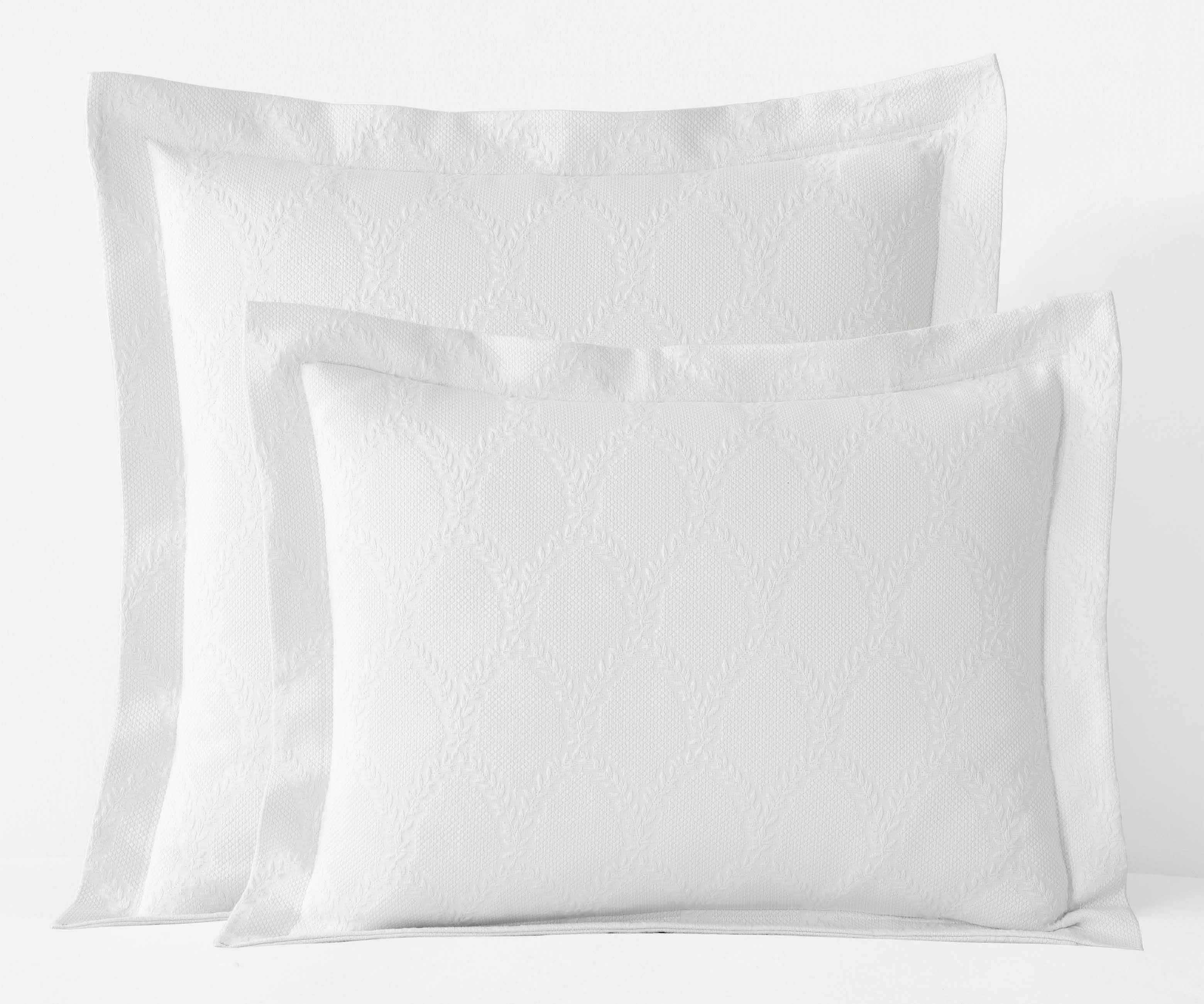 Matelassé Coverlet Sham - Laurel Ivory - Image 6