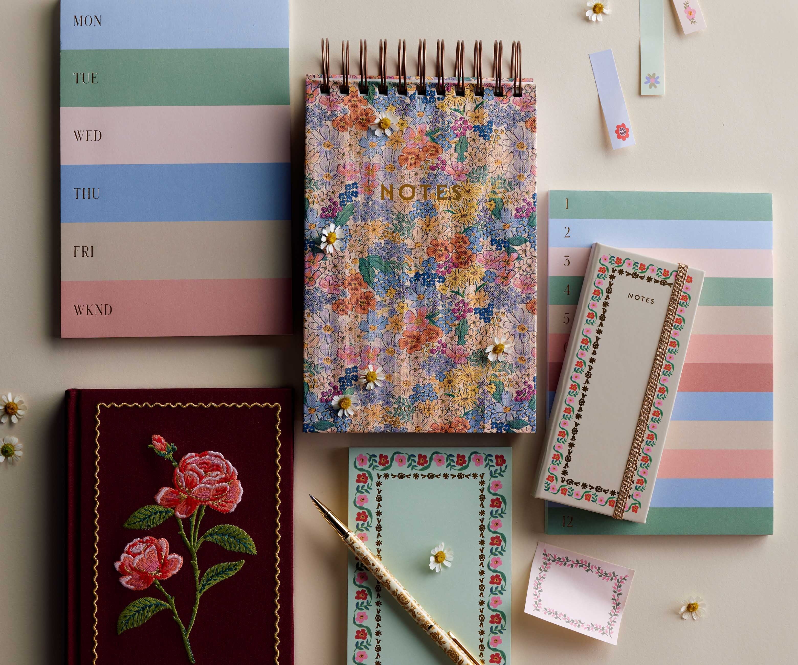 Large Memo Notepad - Muted Numbered Colorblock - Image 4