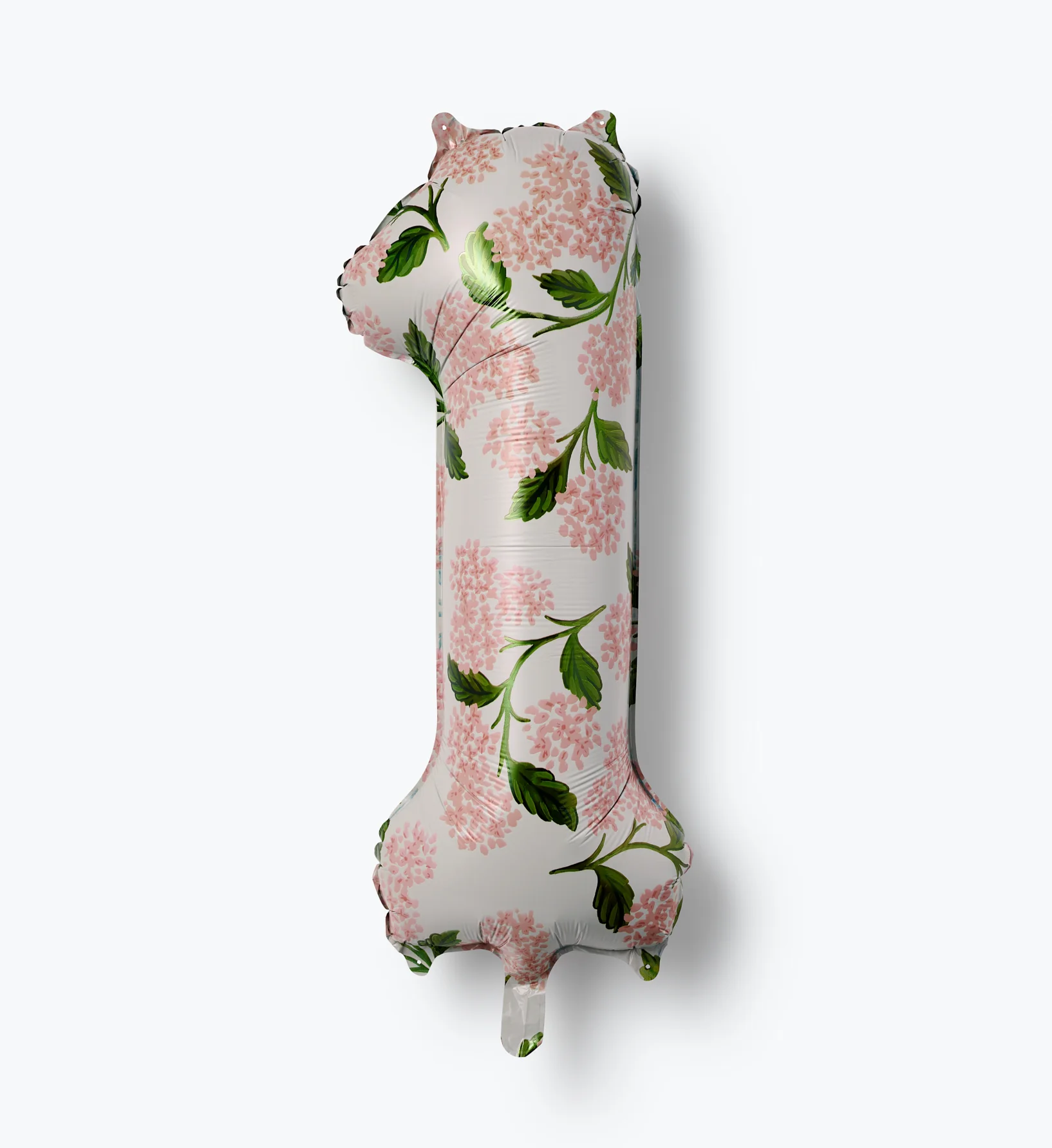 Numbered Foil Balloon - Pink Hydrangea