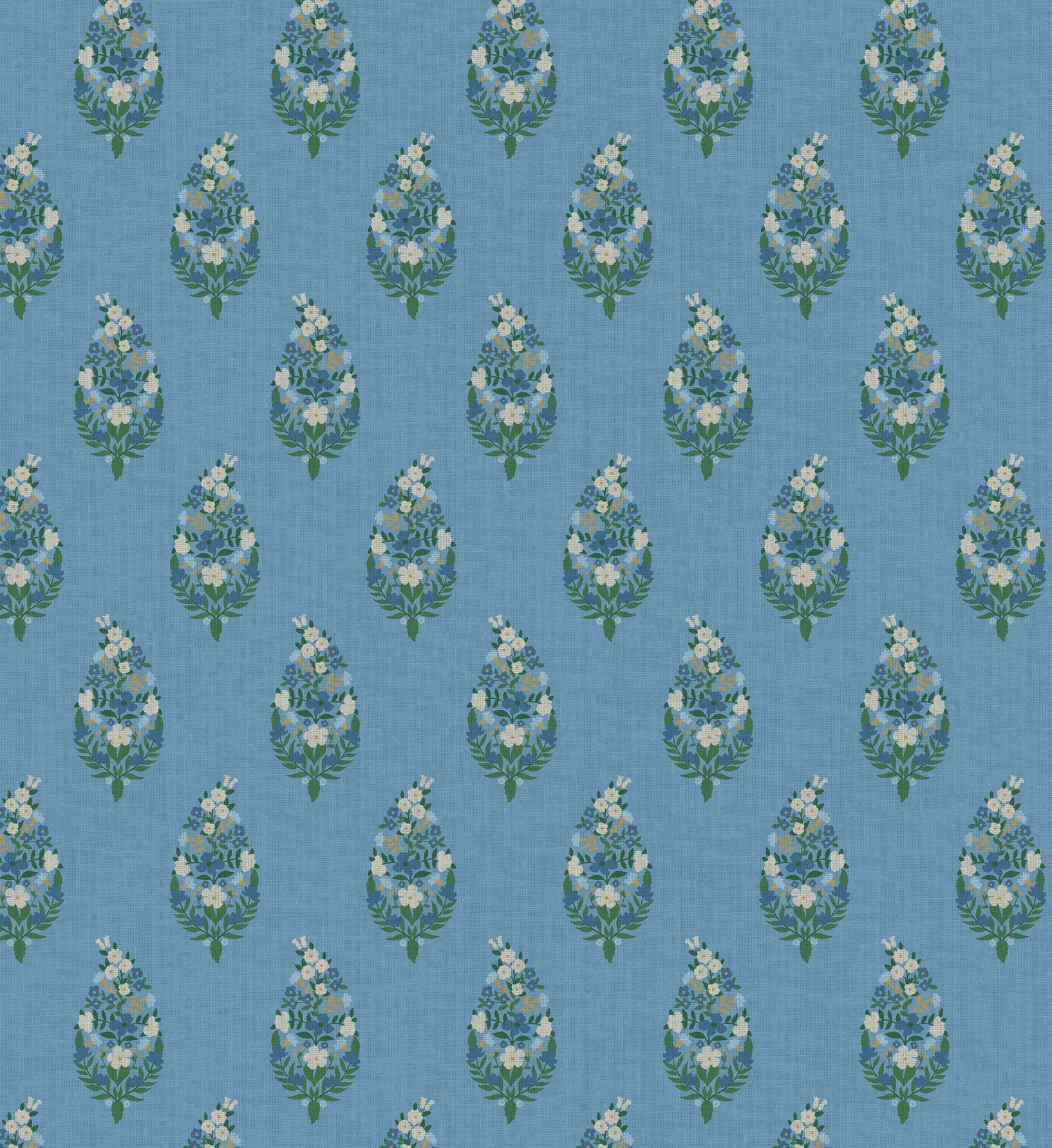Paisley Wallpaper - Blue - Image 2