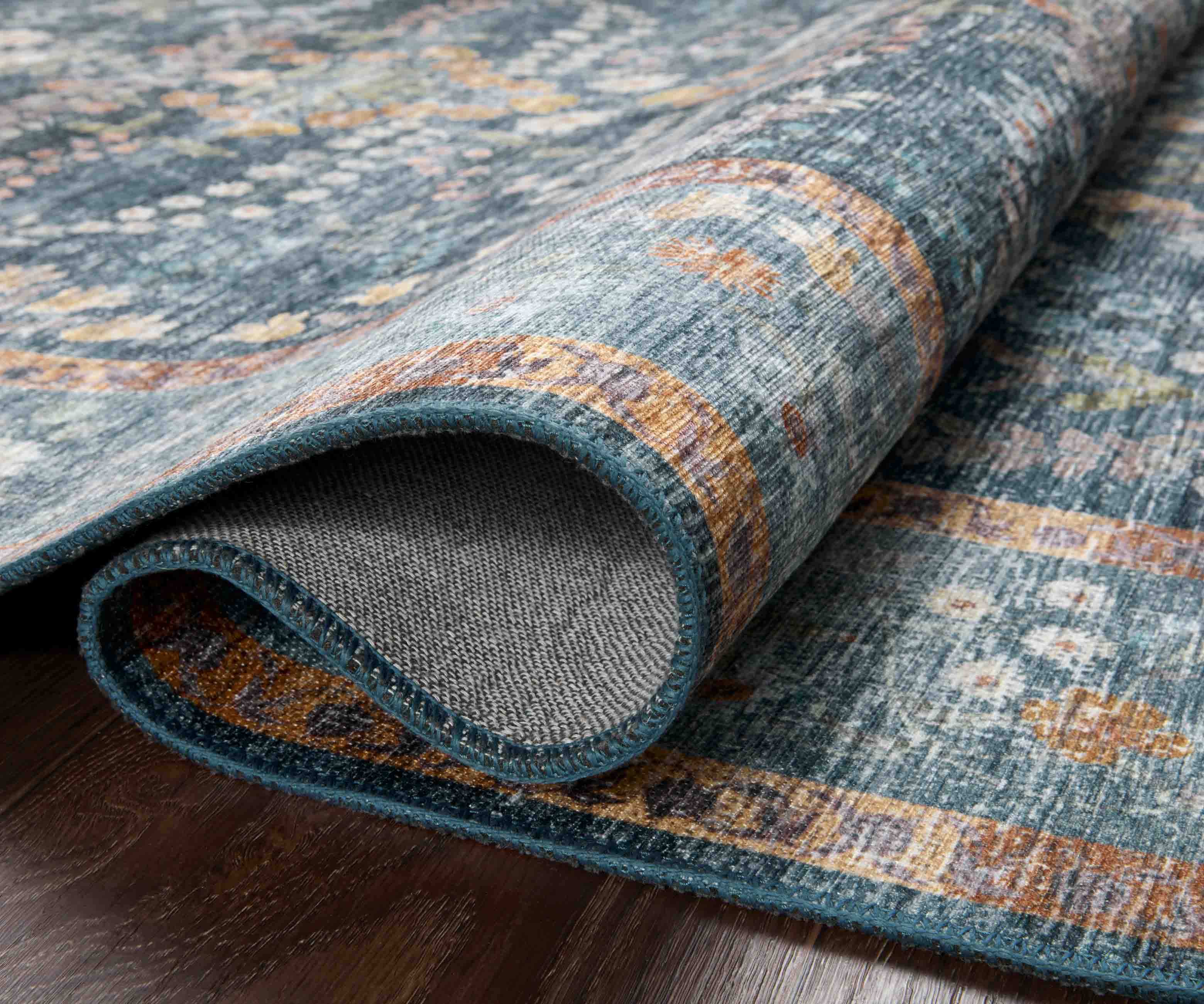 Palais Kensington Printed Rug - Indigo - Image 10