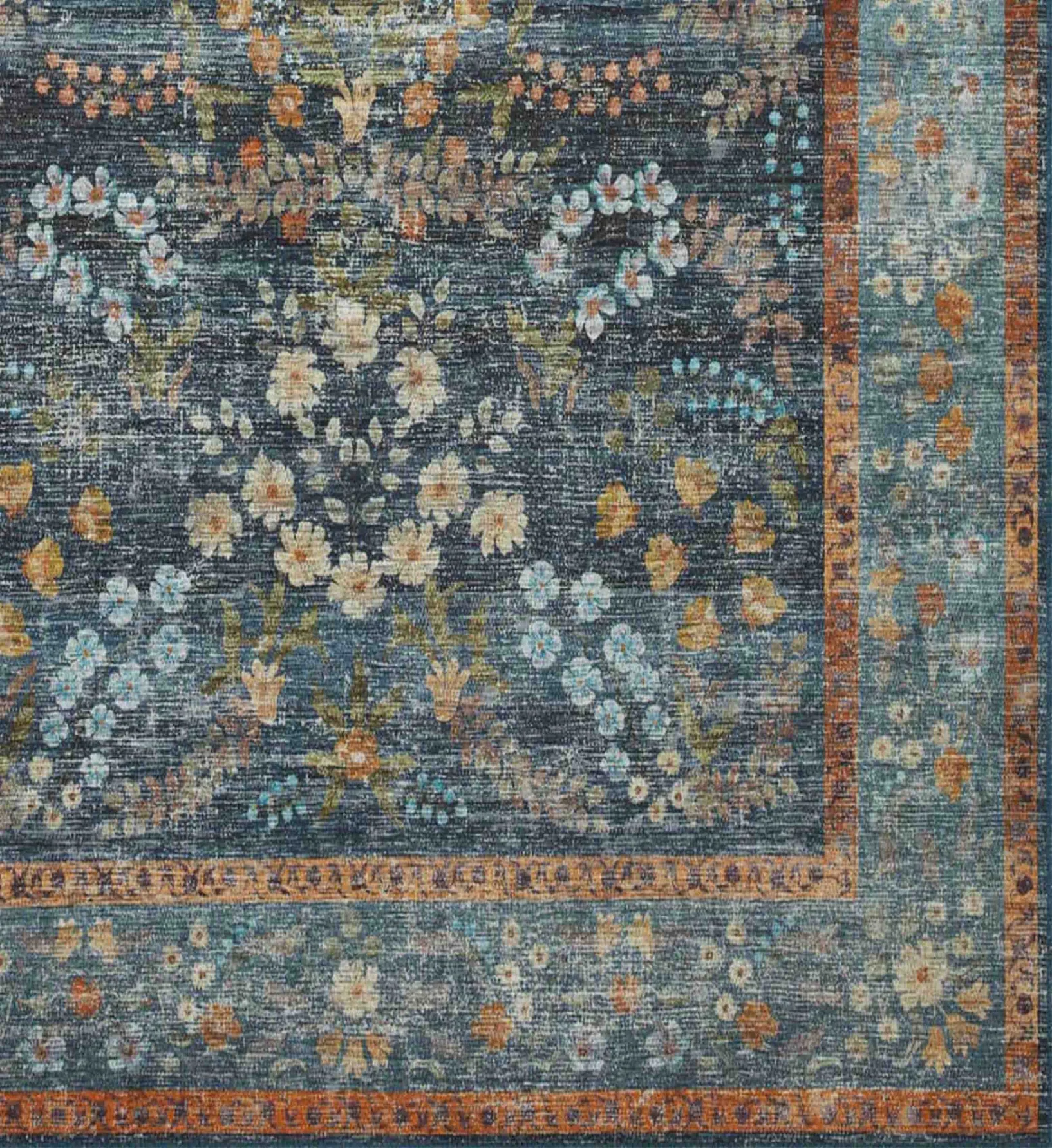 Palais Kensington Printed Rug - Indigo - Image 3