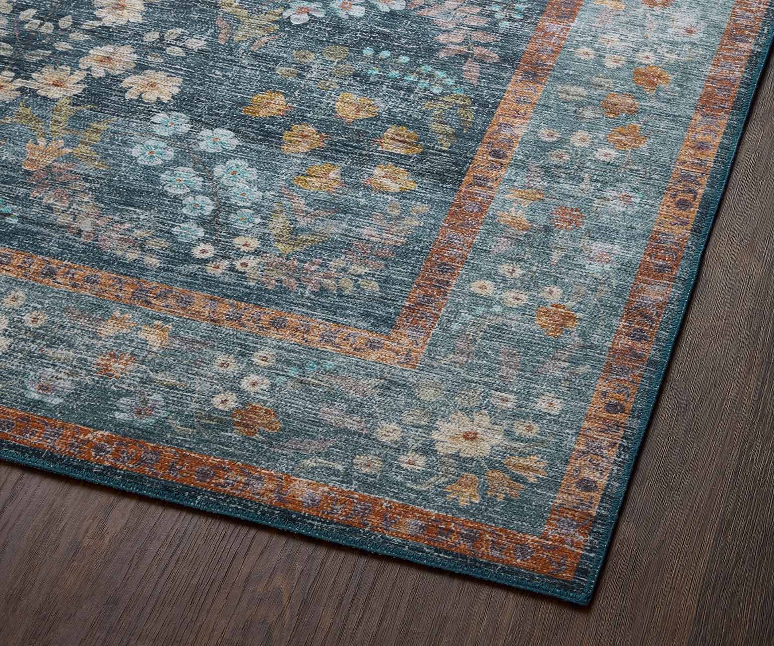 Palais Kensington Printed Rug - Indigo - Image 6