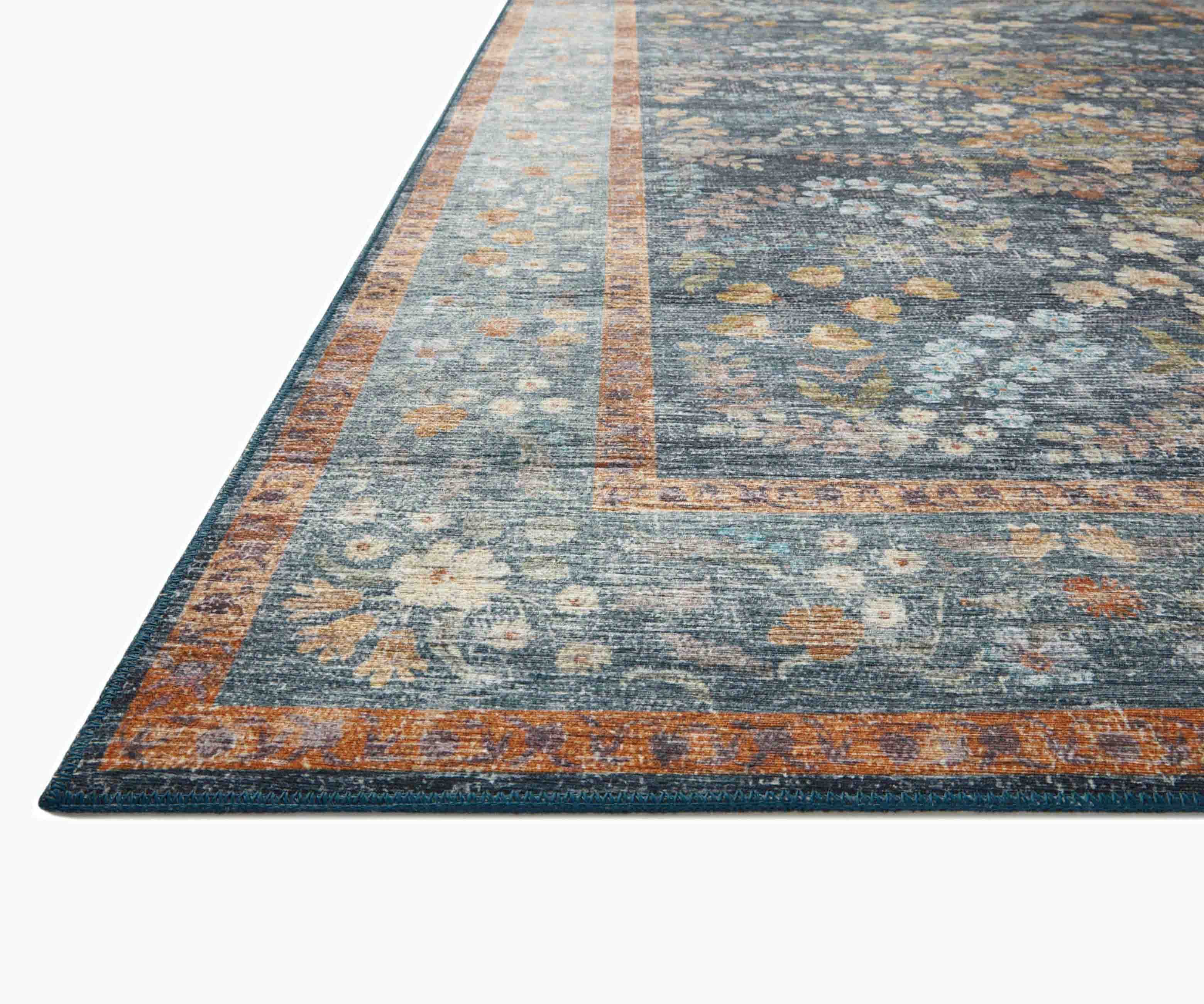 Palais Kensington Printed Rug - Indigo - Image 8