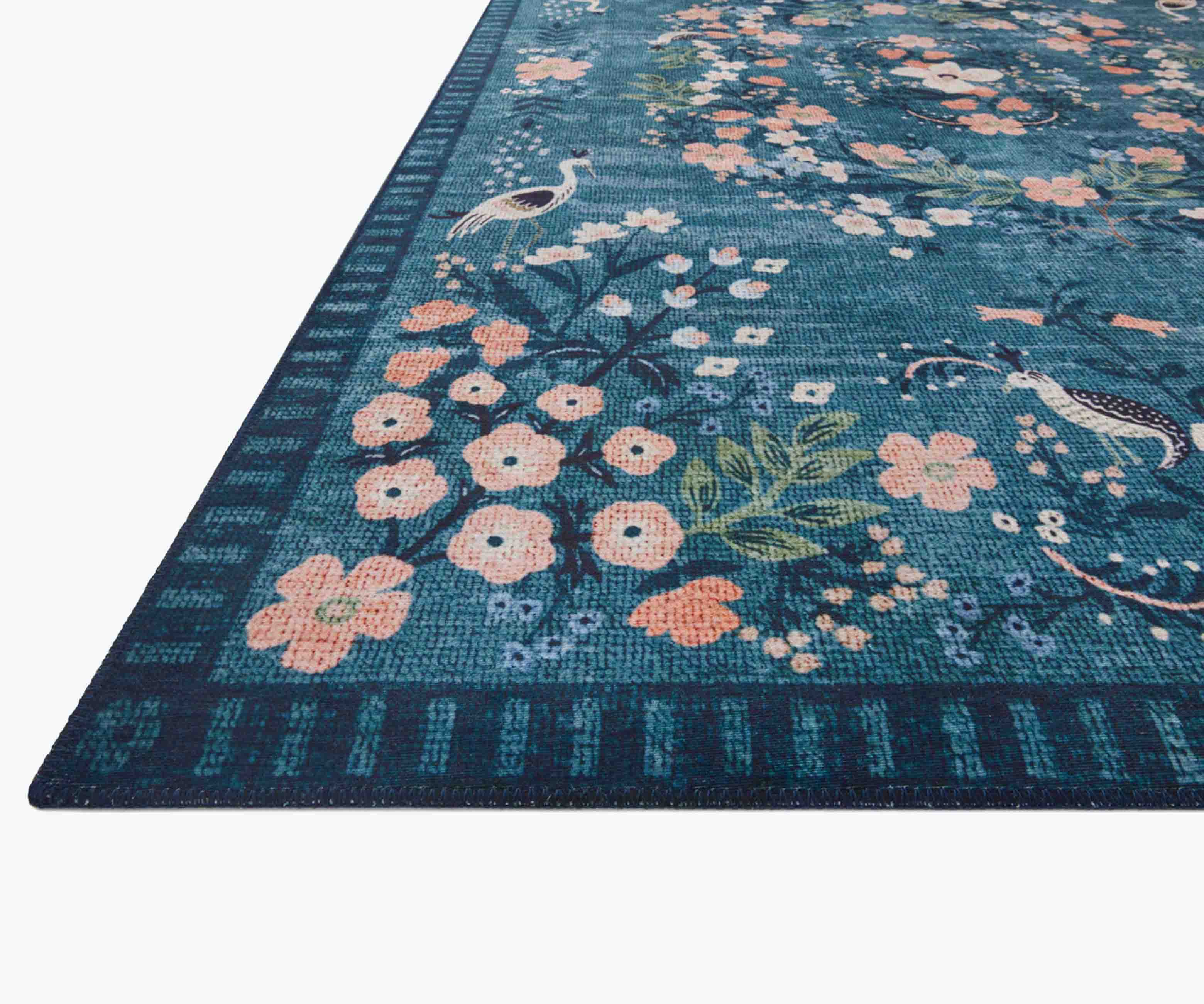 Palais Luxembourg Printed Rug - Teal - Image 2