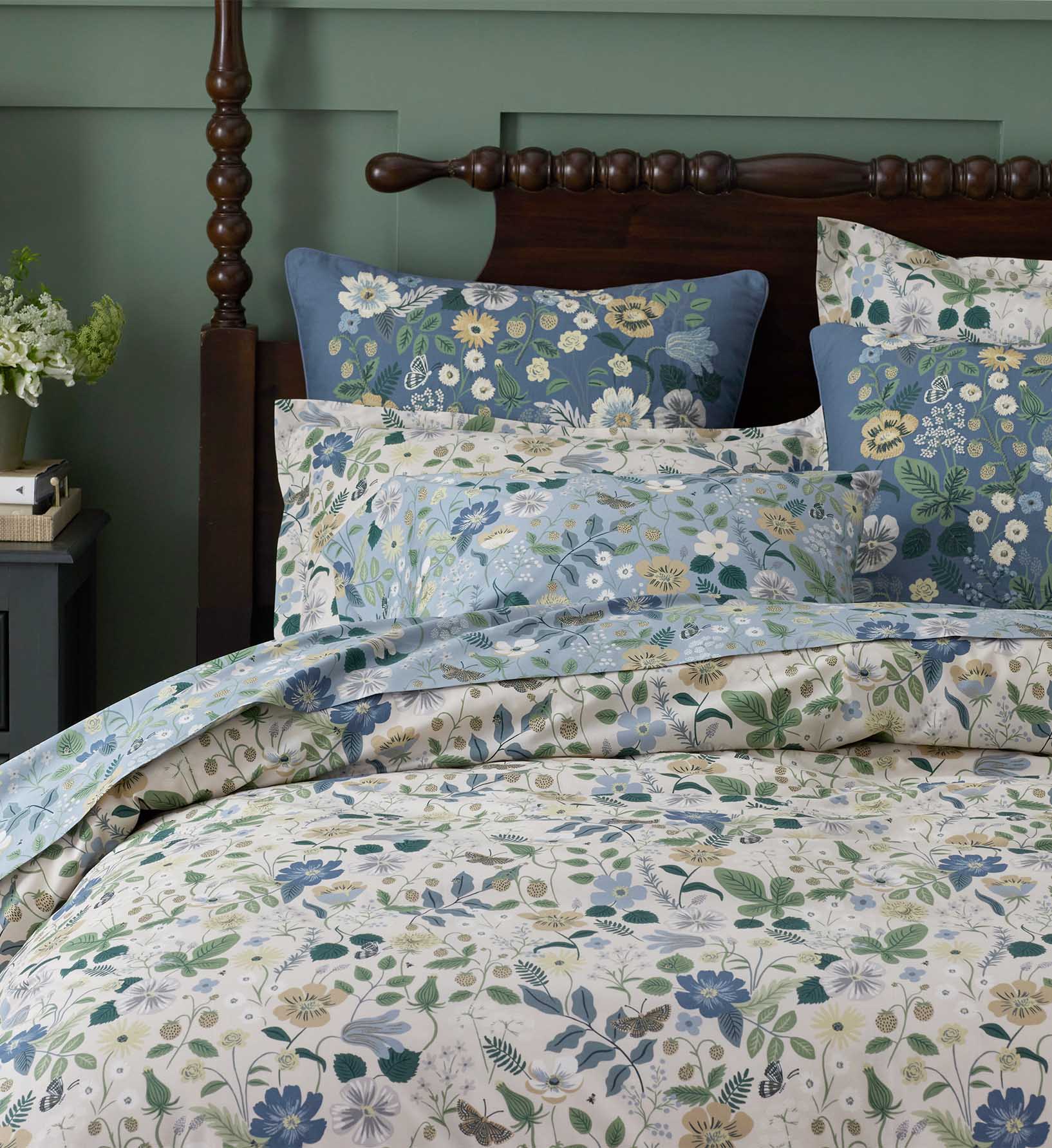 Percale Duvet Cover - Strawberry Fields Beige - Image 3