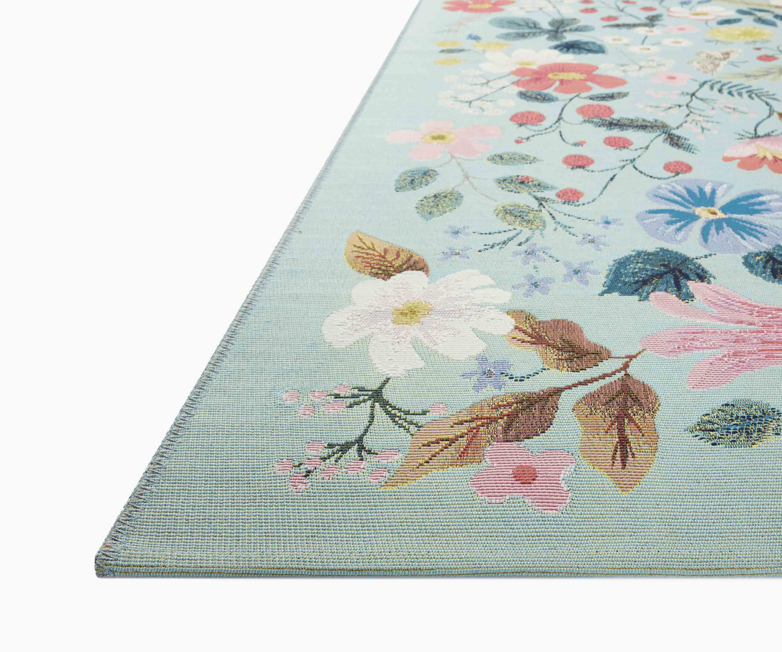 Perennial Strawberry Fields Power Loomed Rug - Mint - Image 3