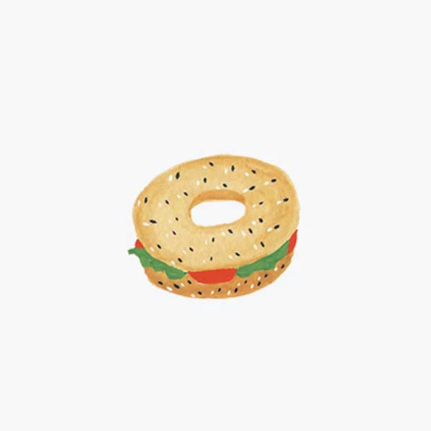 Food & Drink Personalized Stationery - Bagel - Image 2