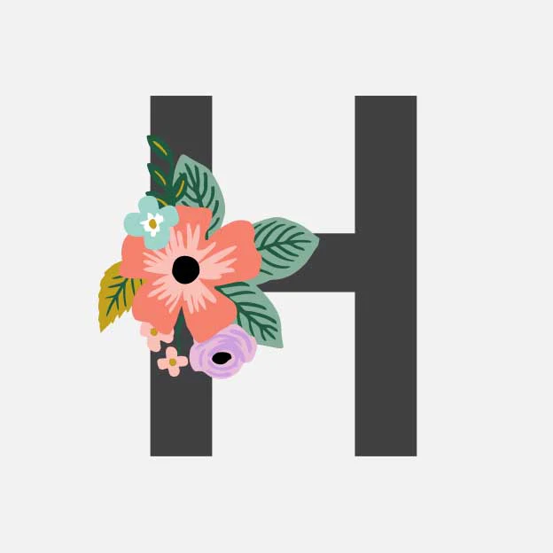 Monogram Personalized Stationery - H - Image 2