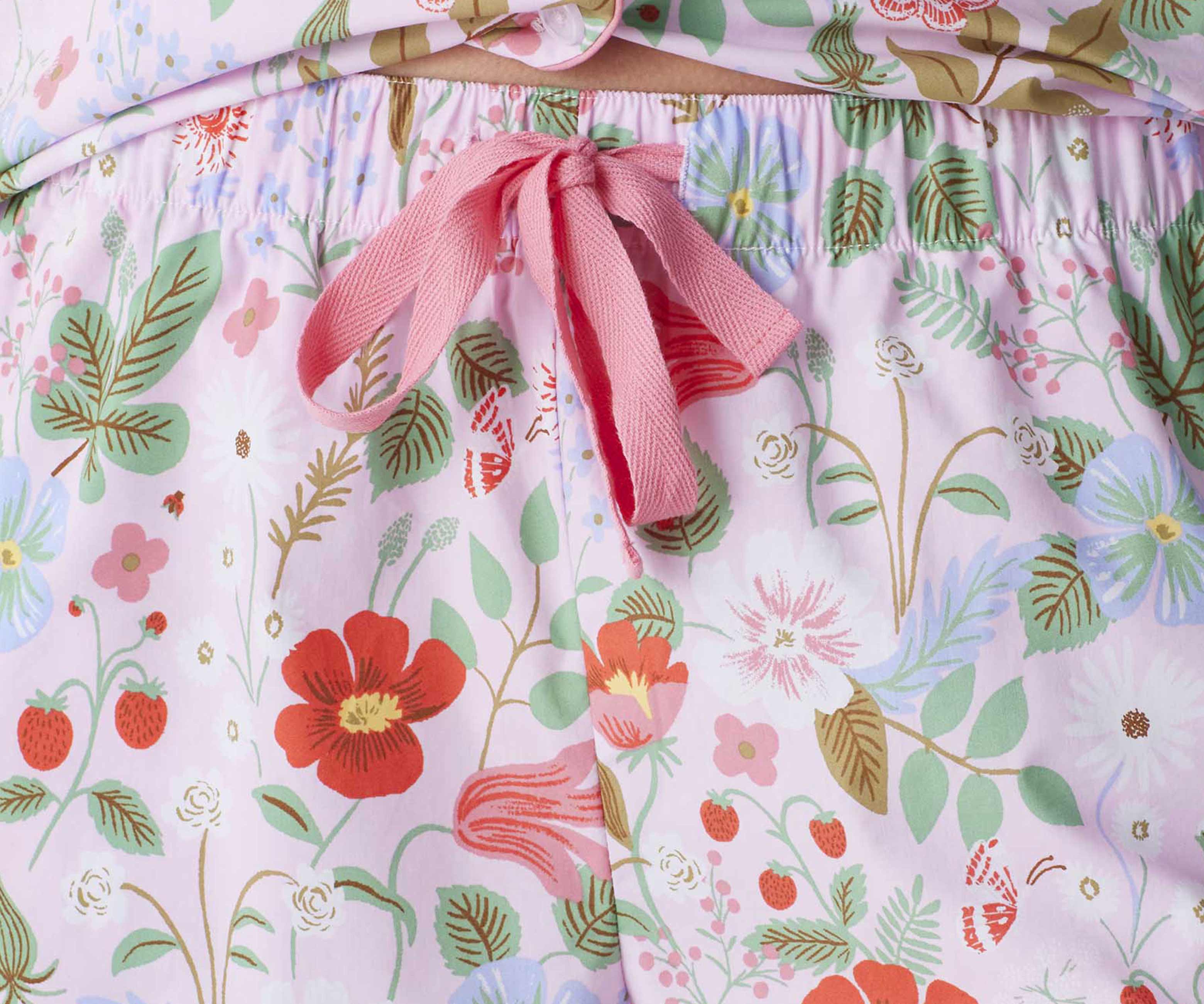 Poplin Button Front Short Set - Strawberry Fields - Image 11