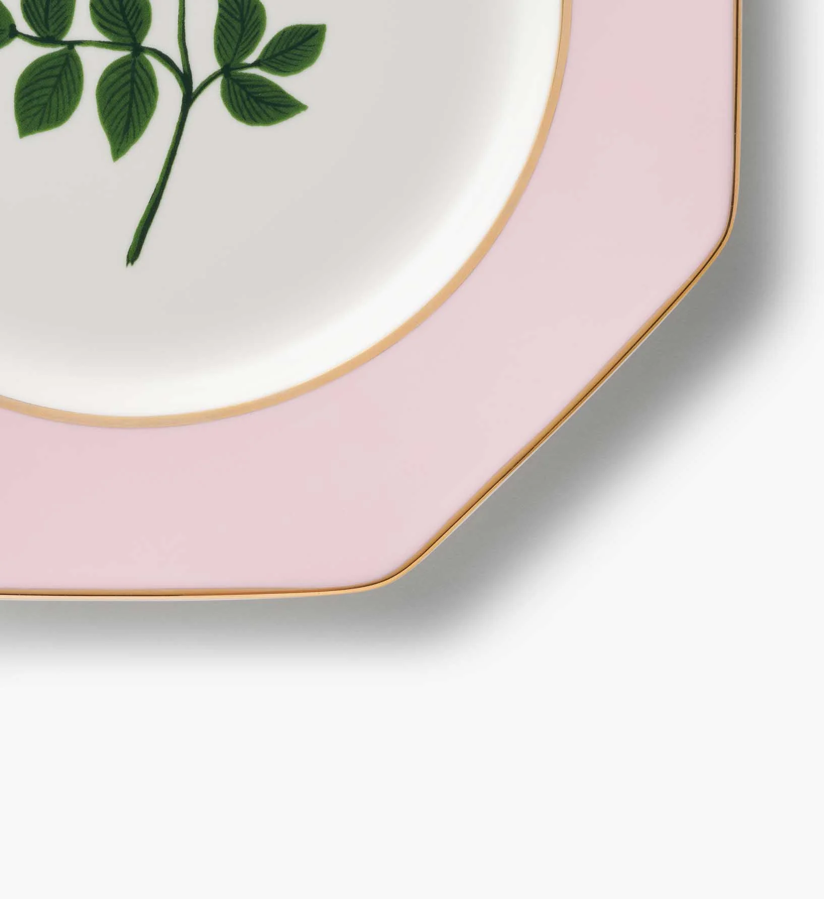 Porcelain Dessert Plate Set - Roses - Image 4